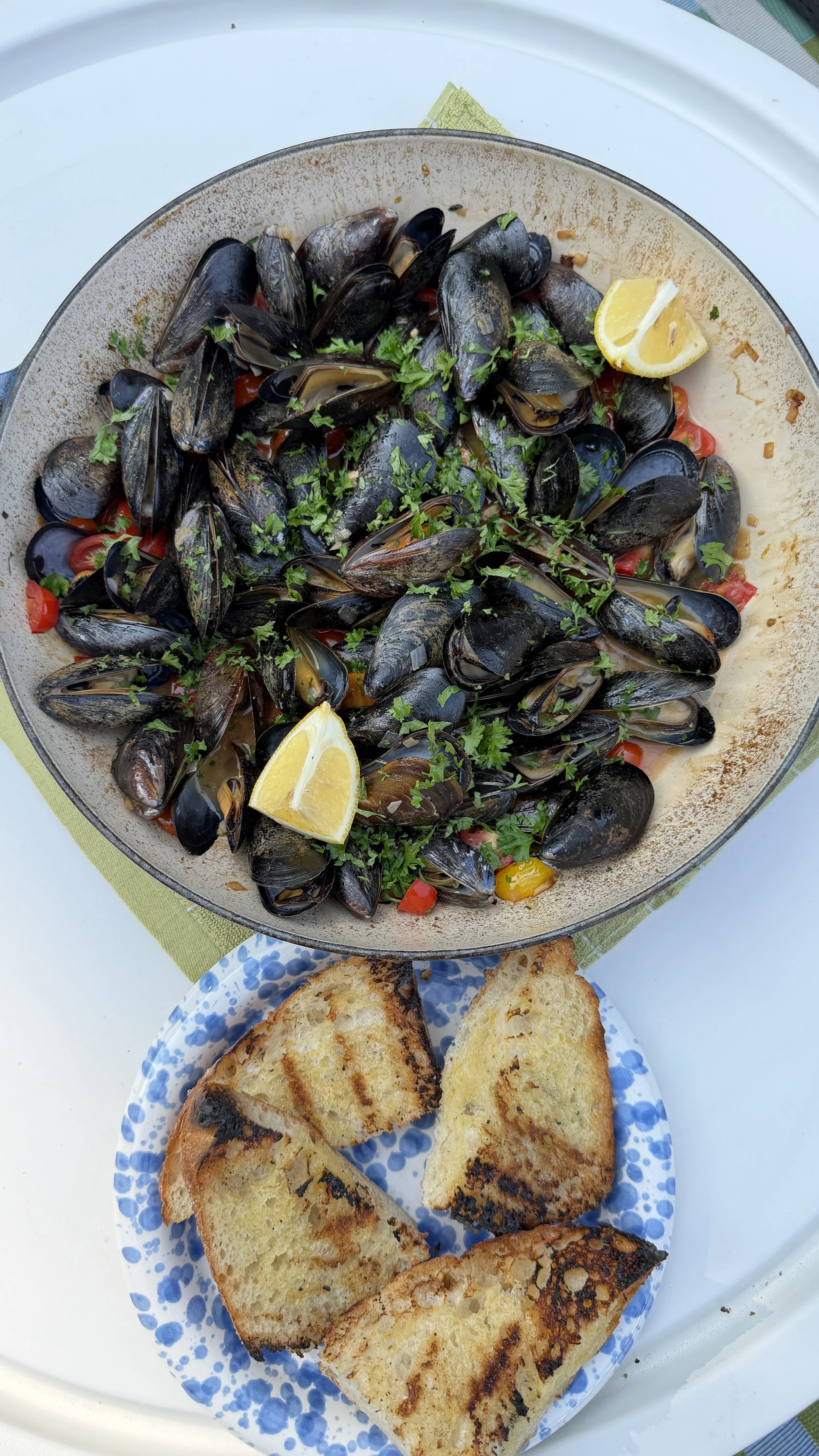 grilled mussels