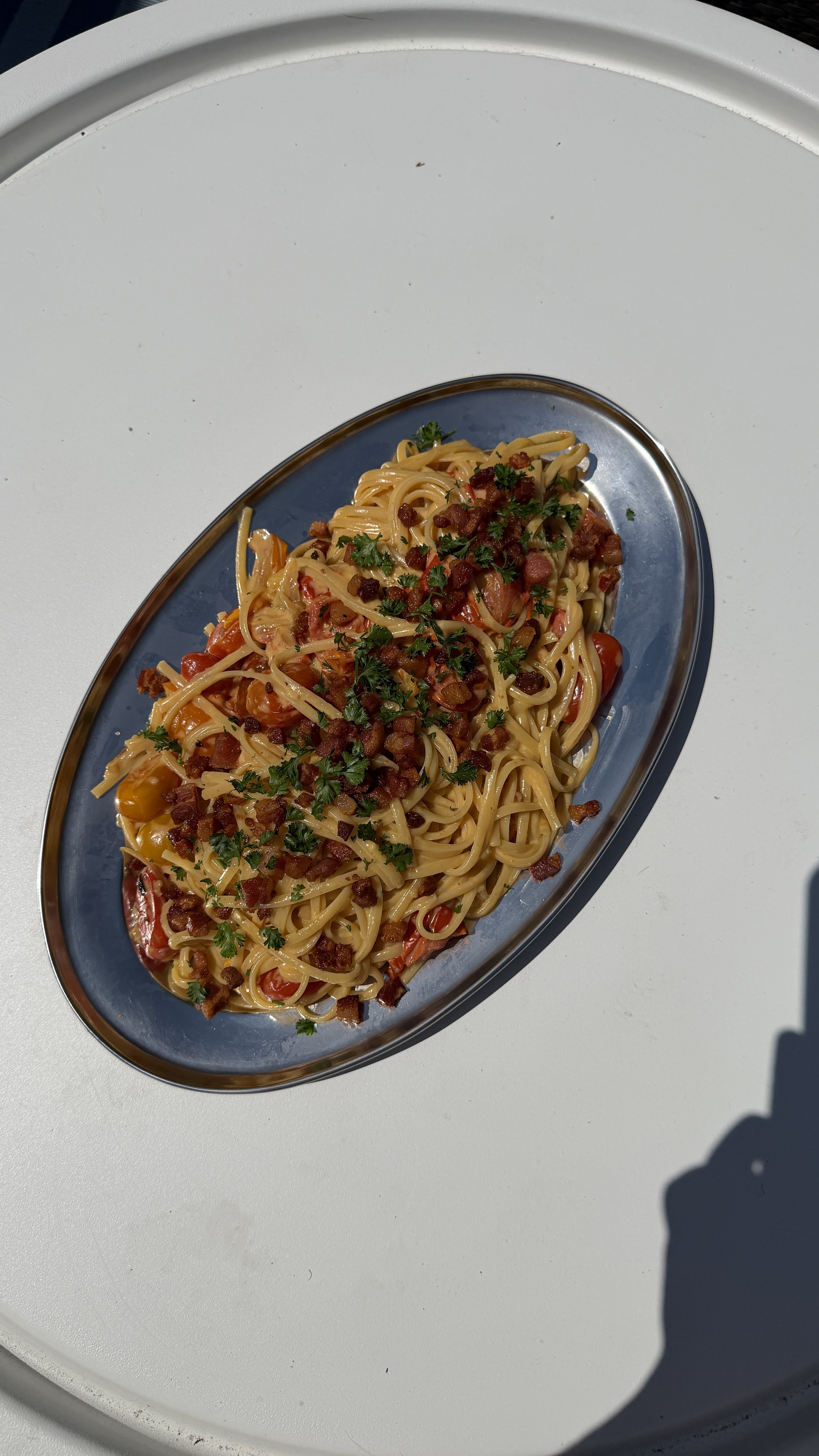 tomato carbonara 