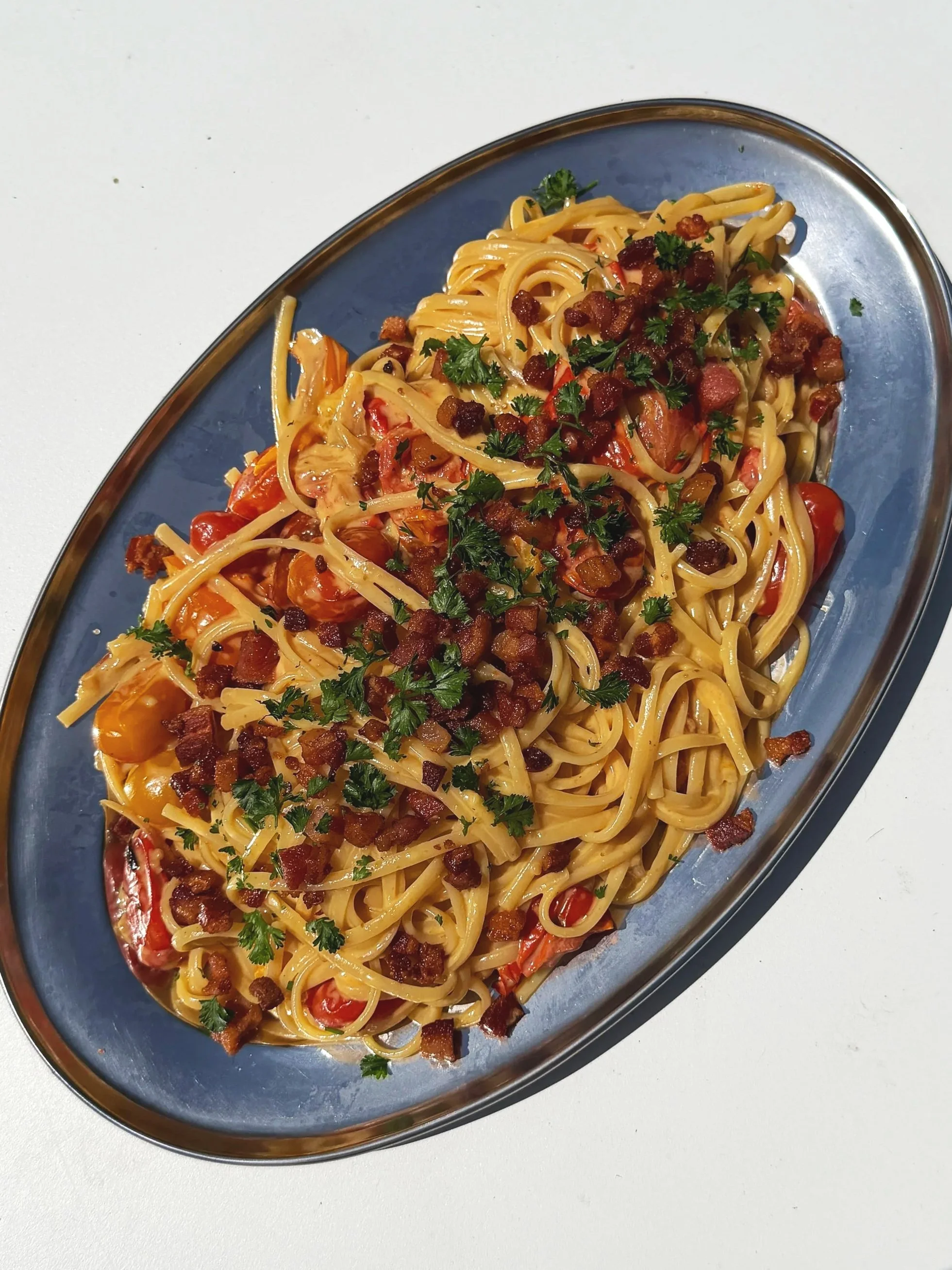 tomato carbonara