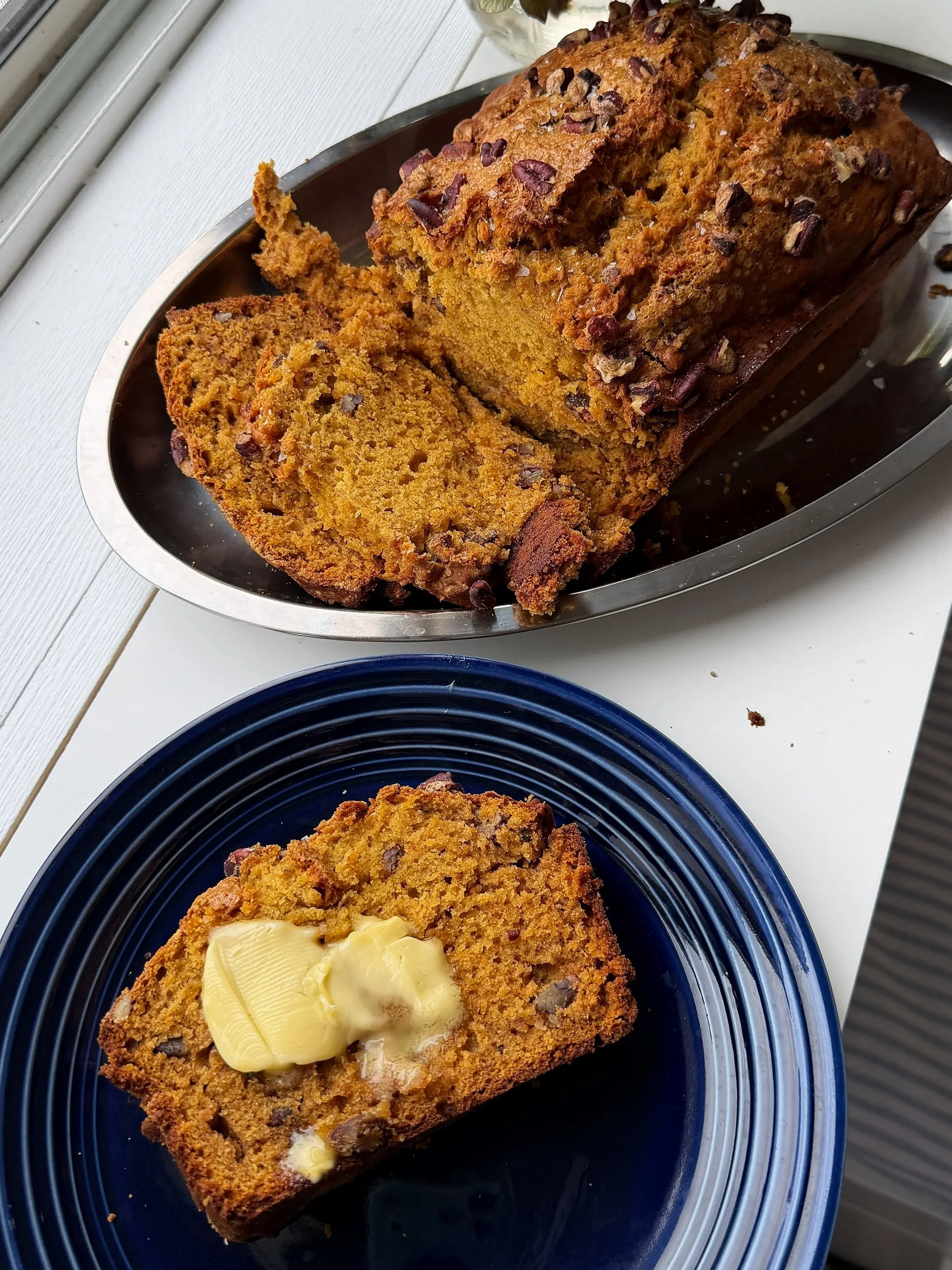 banana pumpkin pecan bread