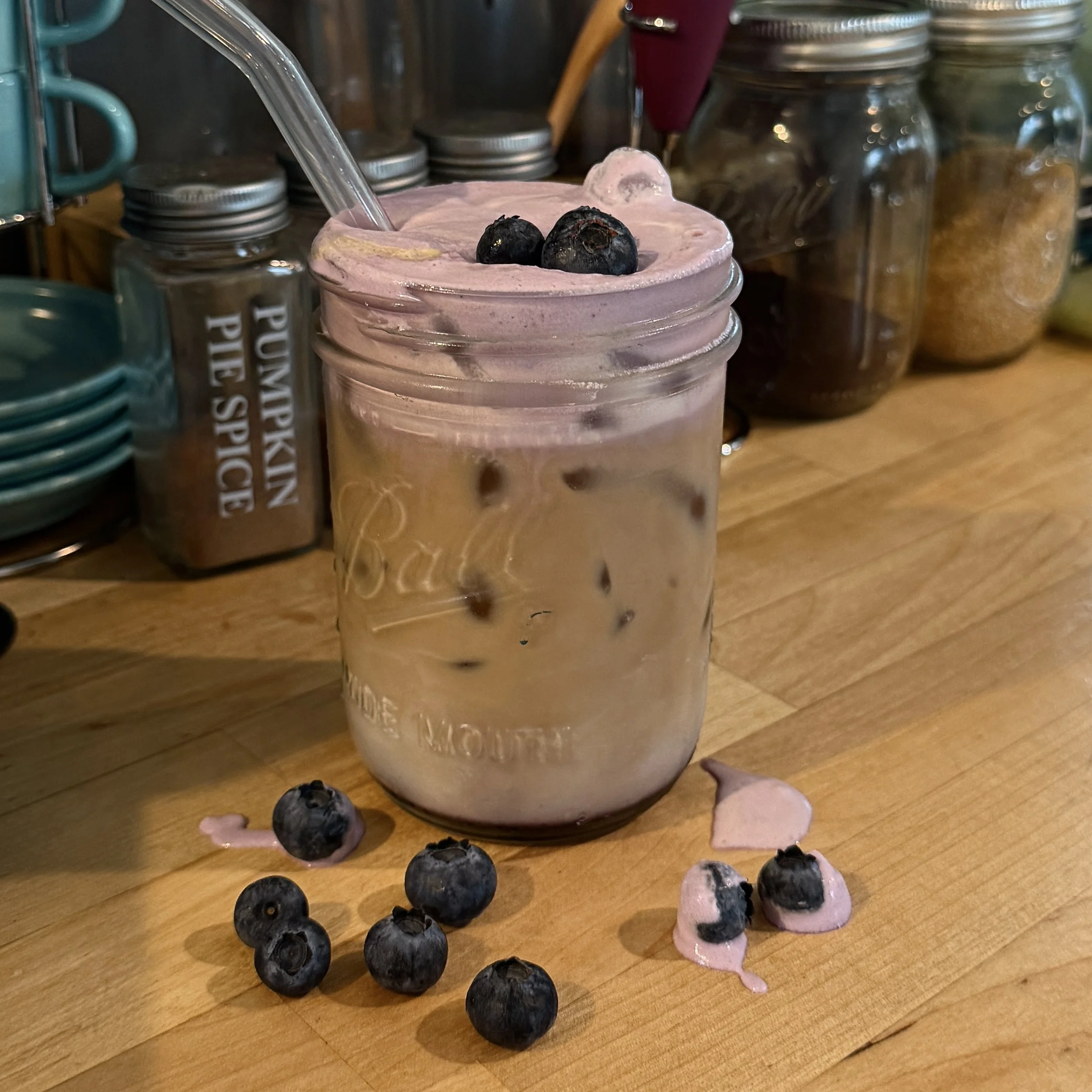 blueberry pie latte
