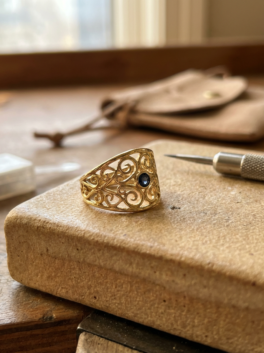 Gold Filigree Ring