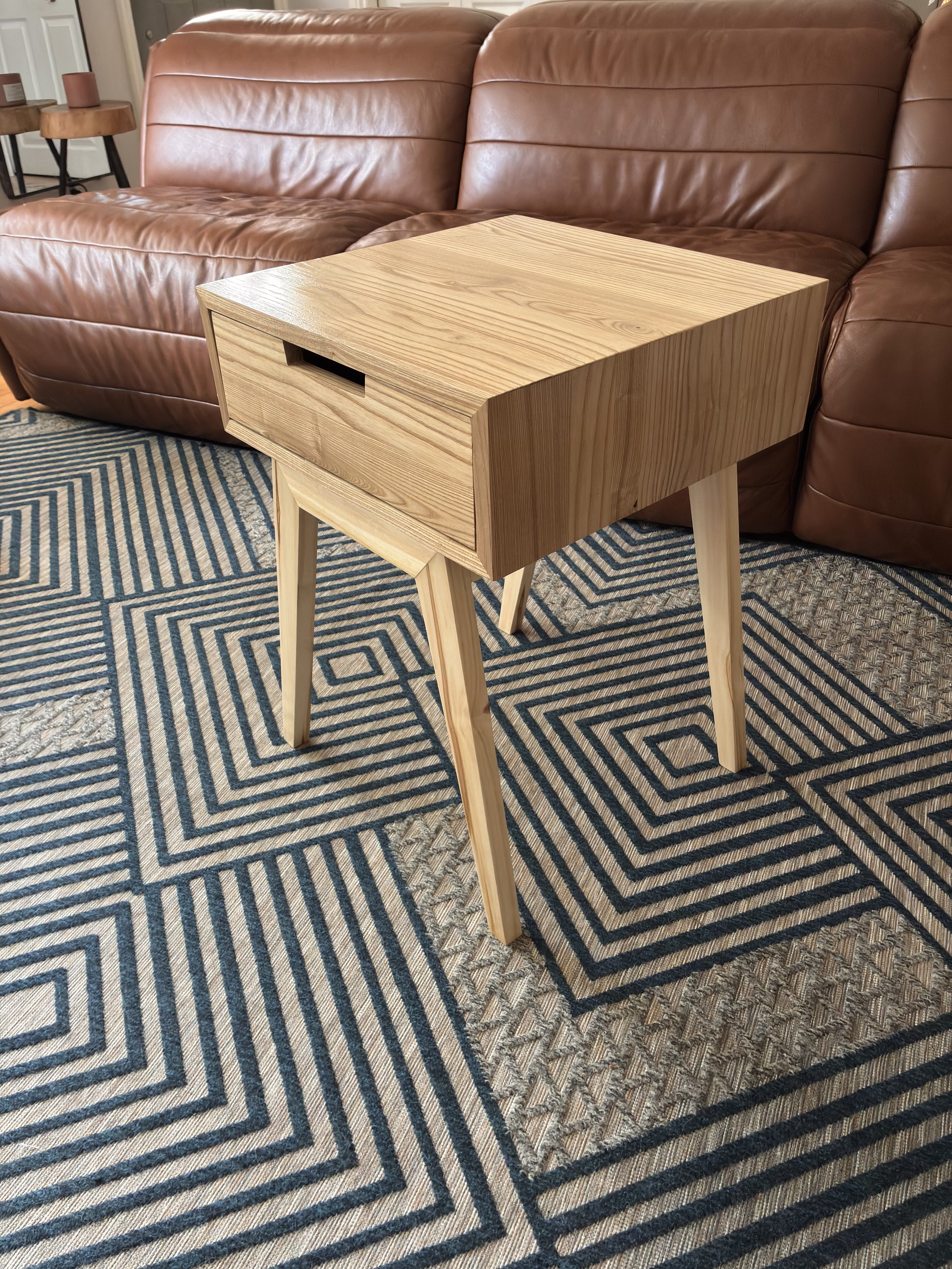 Ash handmade Night Stand/ End Table