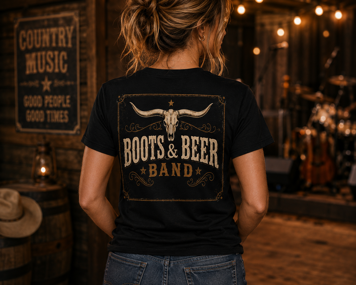 T-shirt Boots and Beer Band - DISPONIBLE BIENTÔT!
