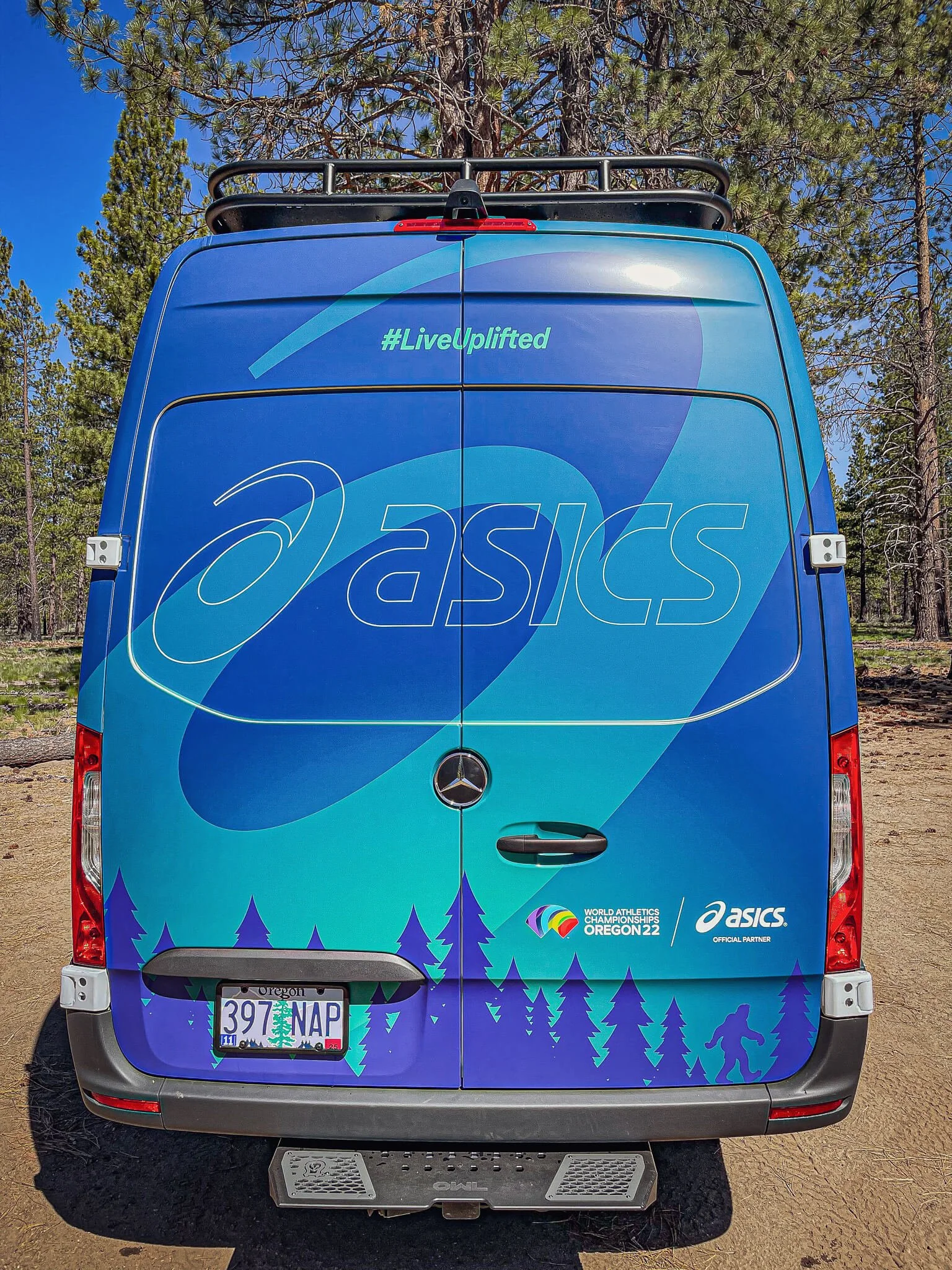 Exterior rear door shot of Ascis Custom Built Promotional Vehicle