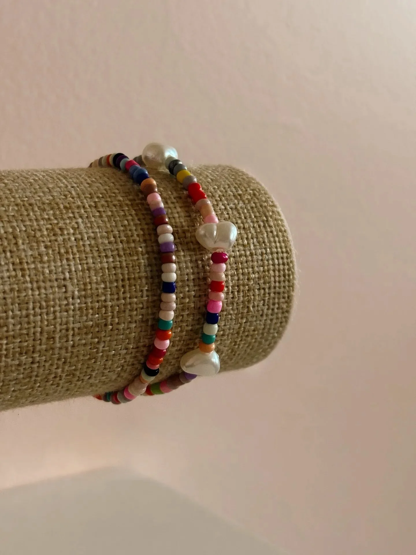 Multicolored Pearl Bracelet Set