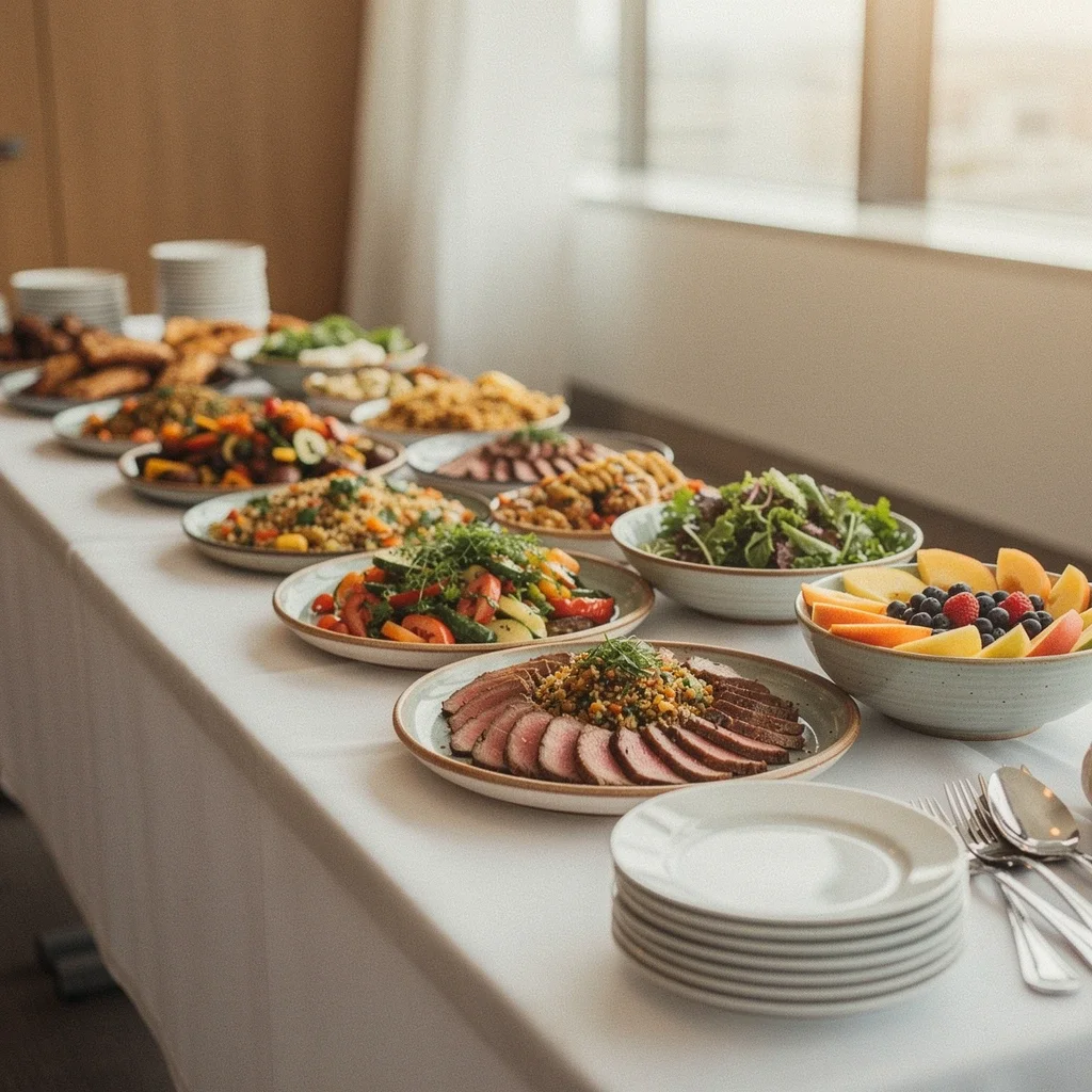 Corporate buffet catering by Memwa in Saint Lucia