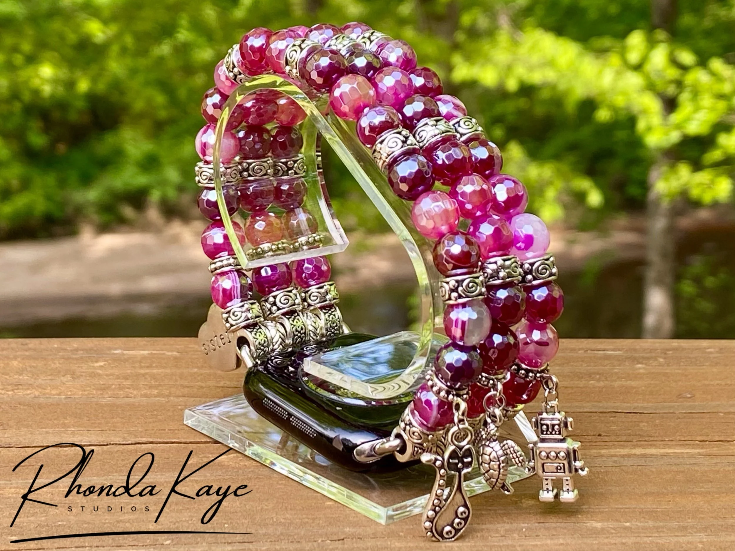 Charmed Razzle Rose Band Back Woods.jpg