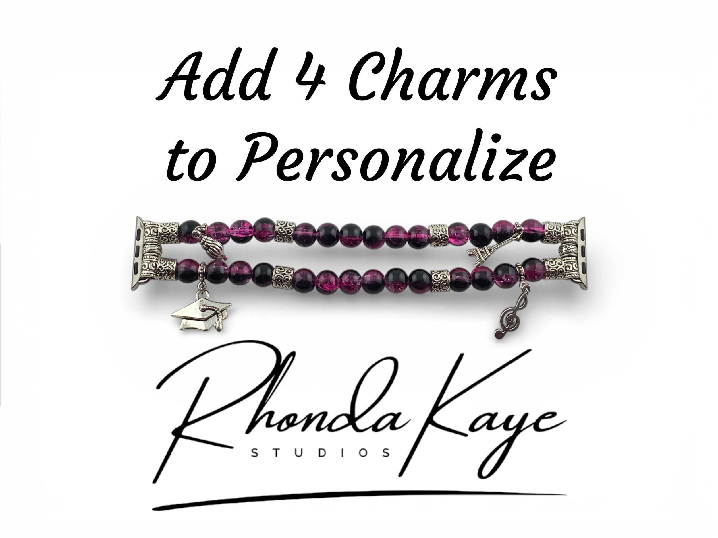 Black Orchid Band Charm Personalize.png