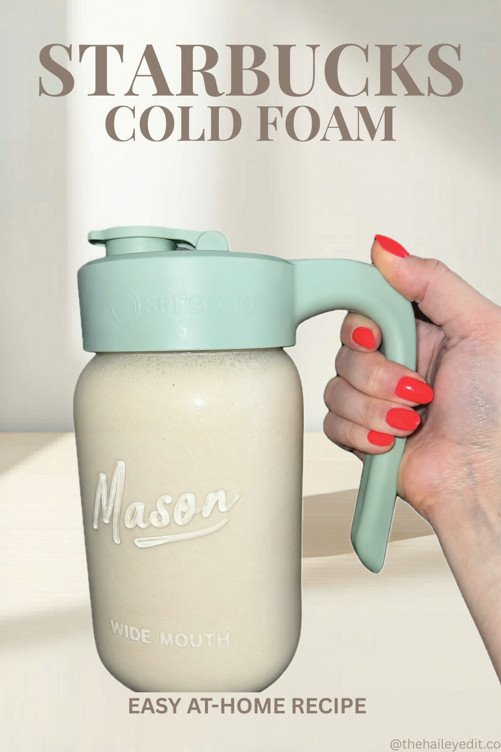 STARBUCKS SWEET CREAM COLD FOAM RECIPE