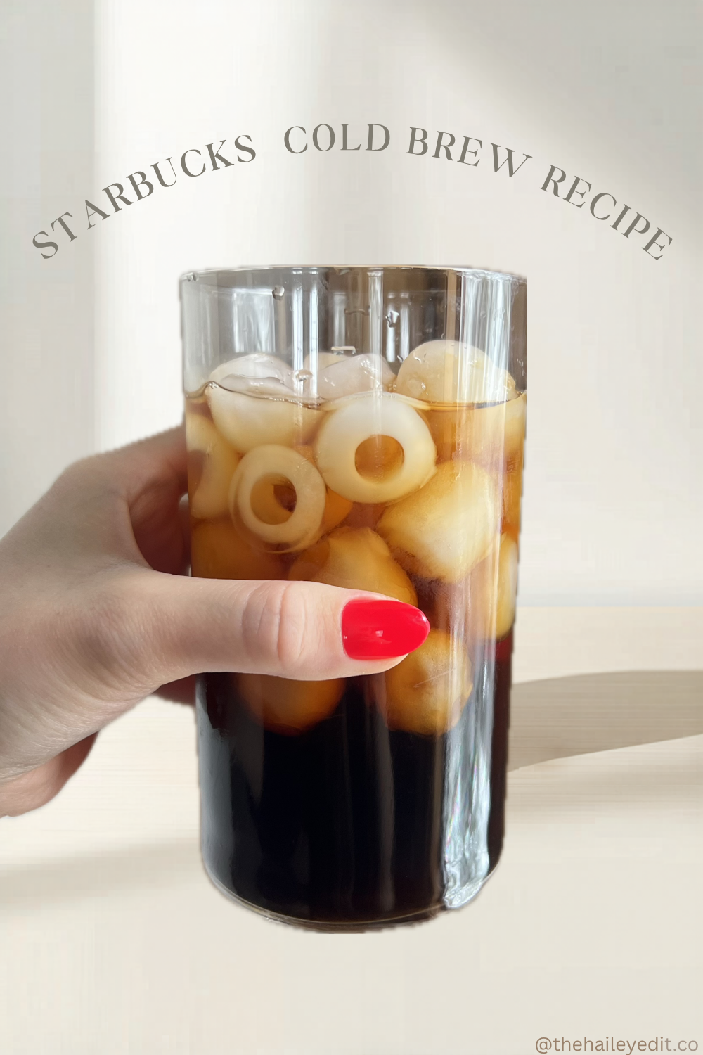 STARBUCKS COLD BREW DUPE