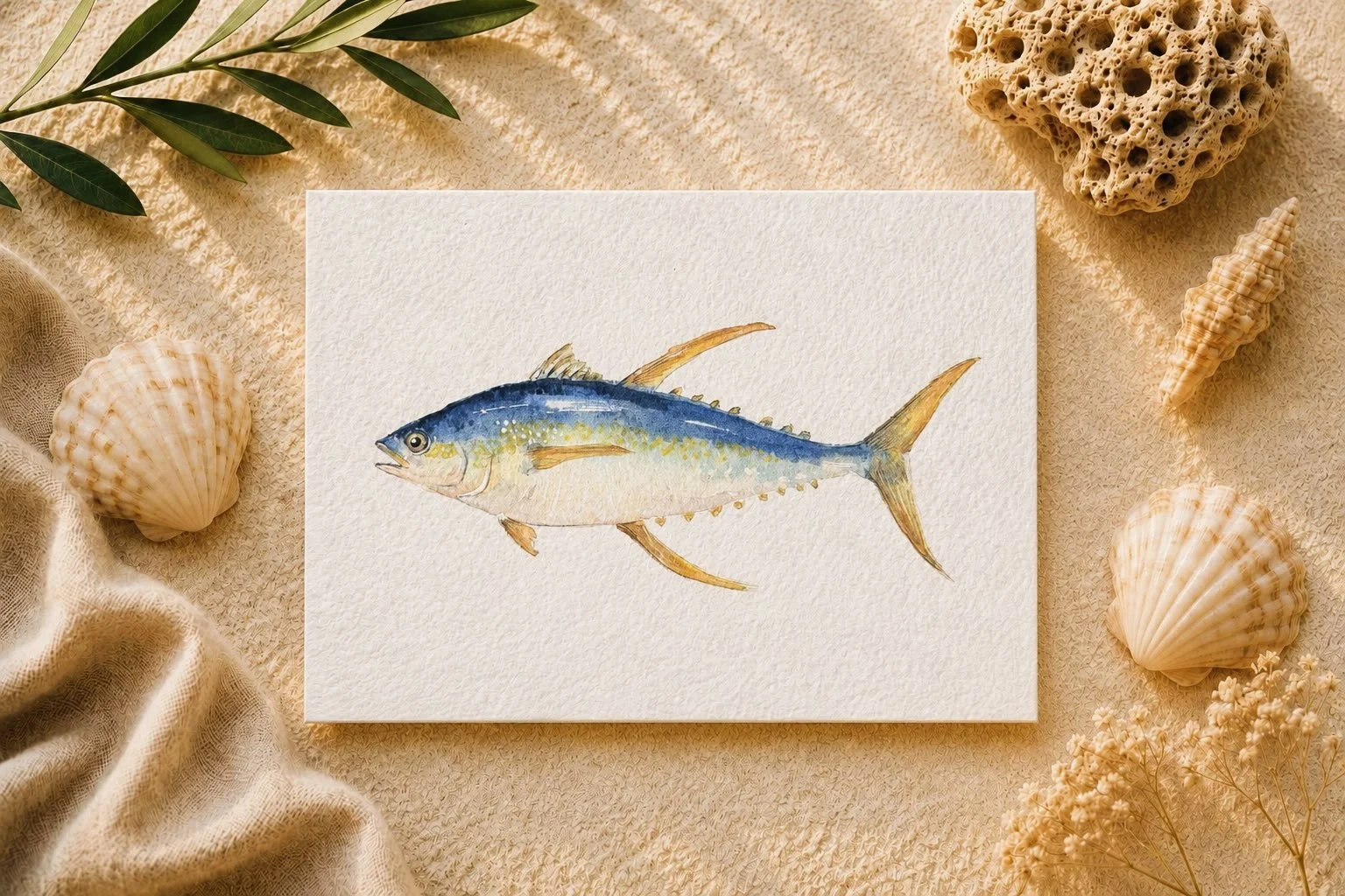 🔹Thunnus albacares 🐠
▫️Yellow Fin Tuna 

🟩IUNC status: Least Concern

#tuna #oceanart #medditeranean