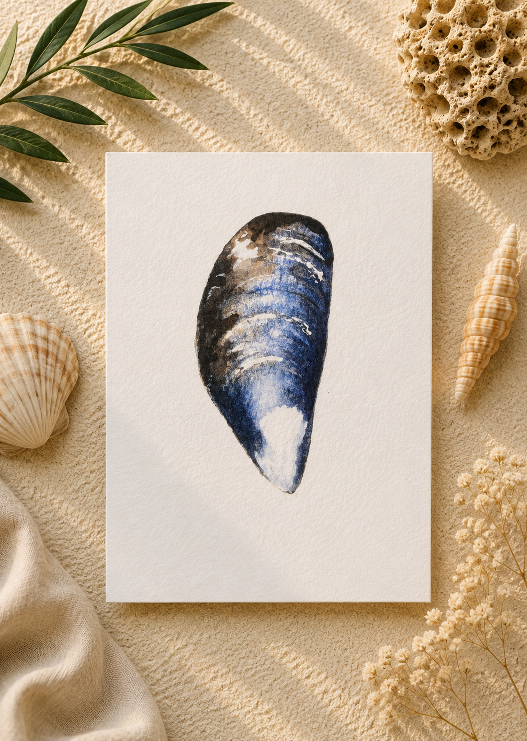 Single Blue Mussel
