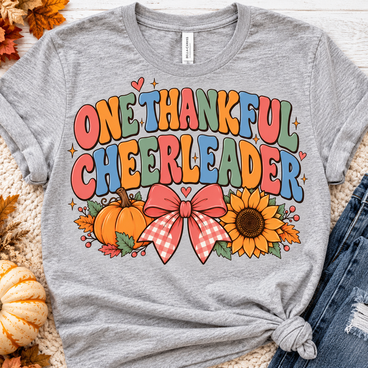 One Thankful Cheerleader Autumn Tee.png