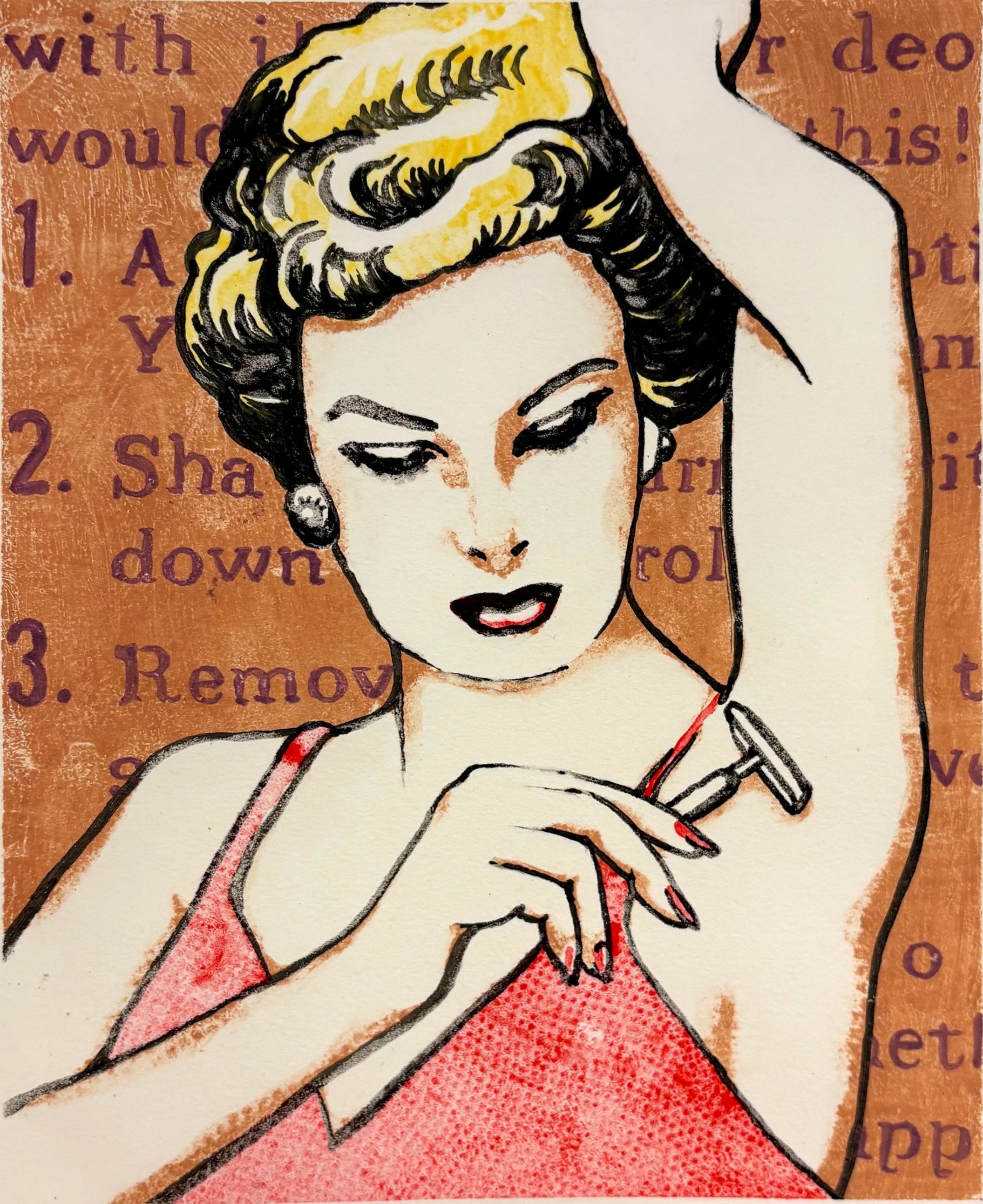 Close Shave | monotype | 8x10”
