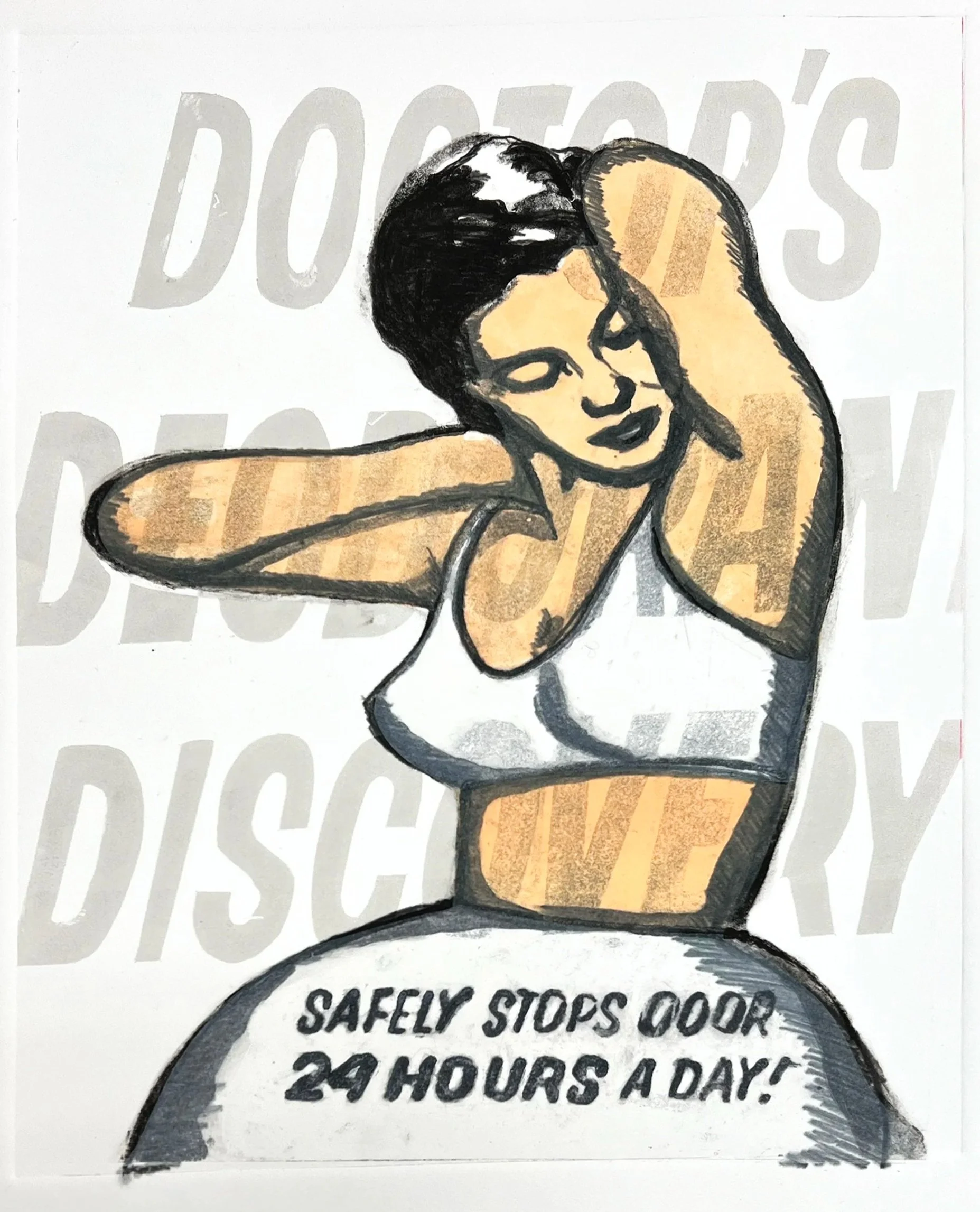 Doctor’s Deodorant Discovery | monotype |  12x15.5”