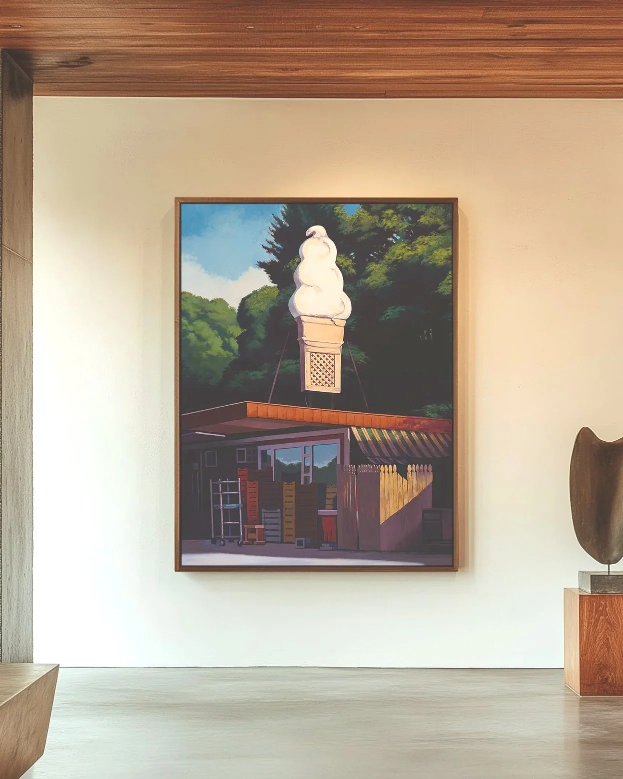 Fallen Cone at the Horn of Plenty | Kingston NY | 36 x 48” | oil on canvas,