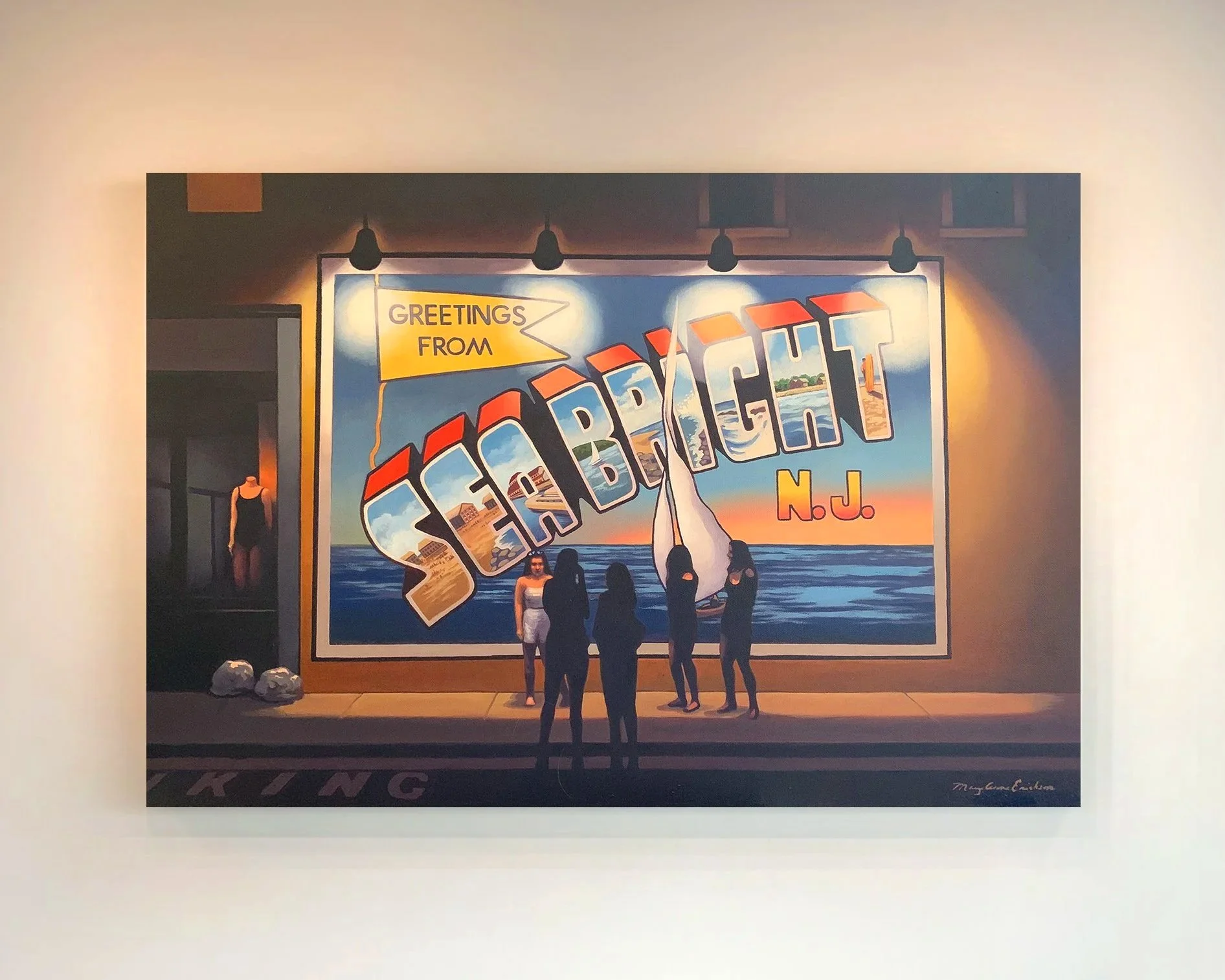 Jersey Girls | Seabright NJ | 36 x 24” | oil on canvas | SOLD