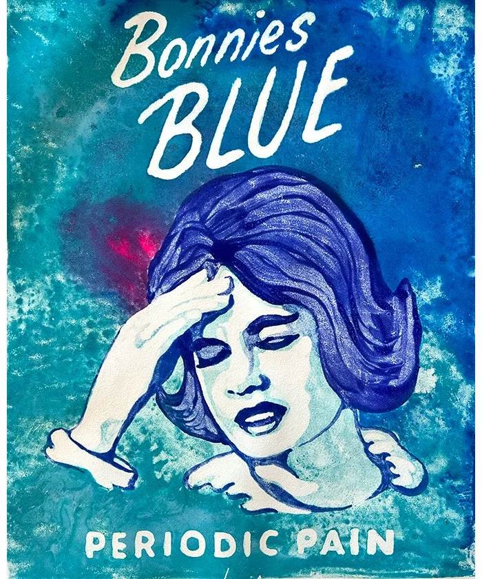 Bonnie's Blue | monotype | 14x16.75”