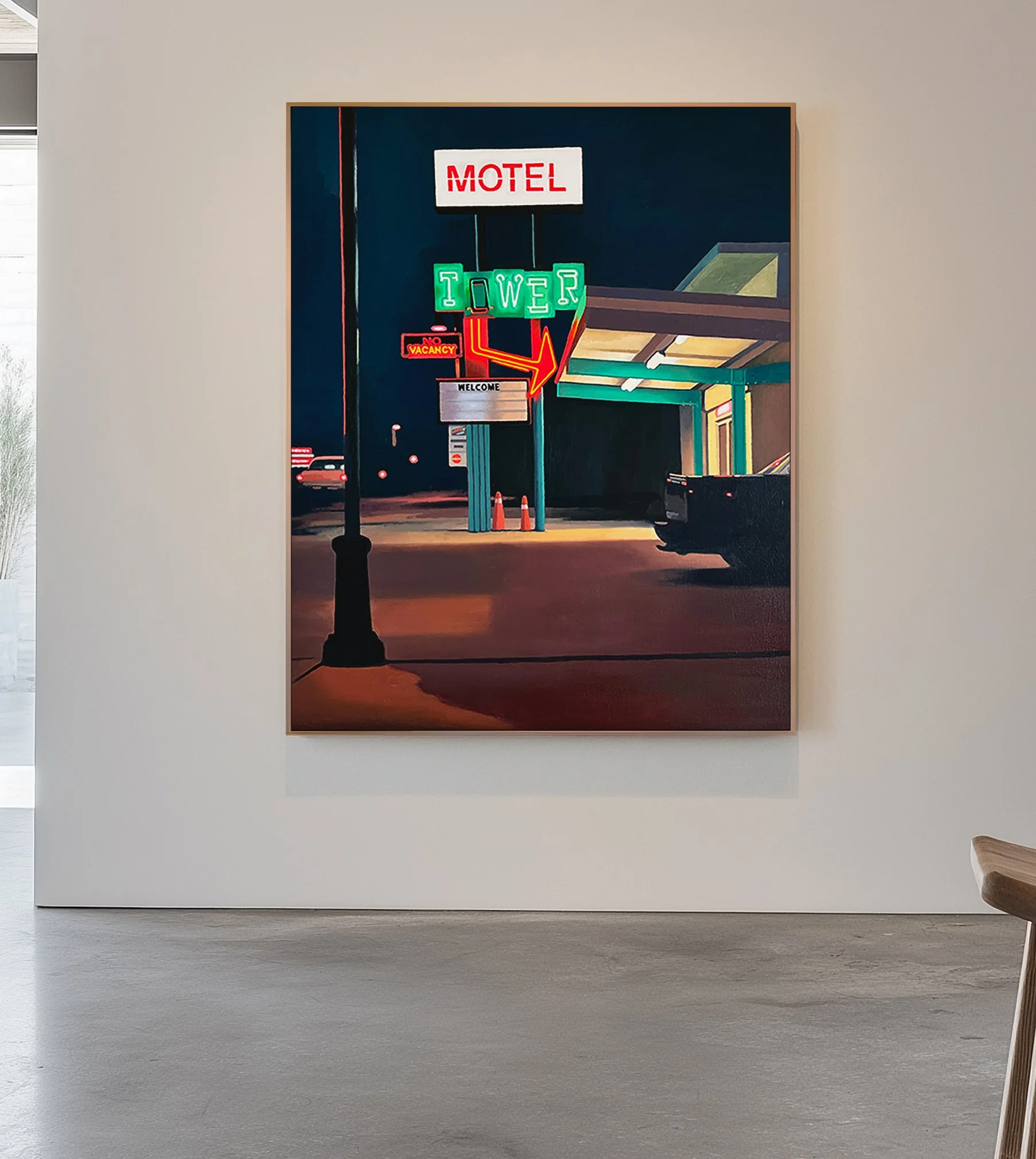 Tower Motel | Rt 66 | Santa Rosa, NM | 2oil on canvas | 26 x 32" | SOLD