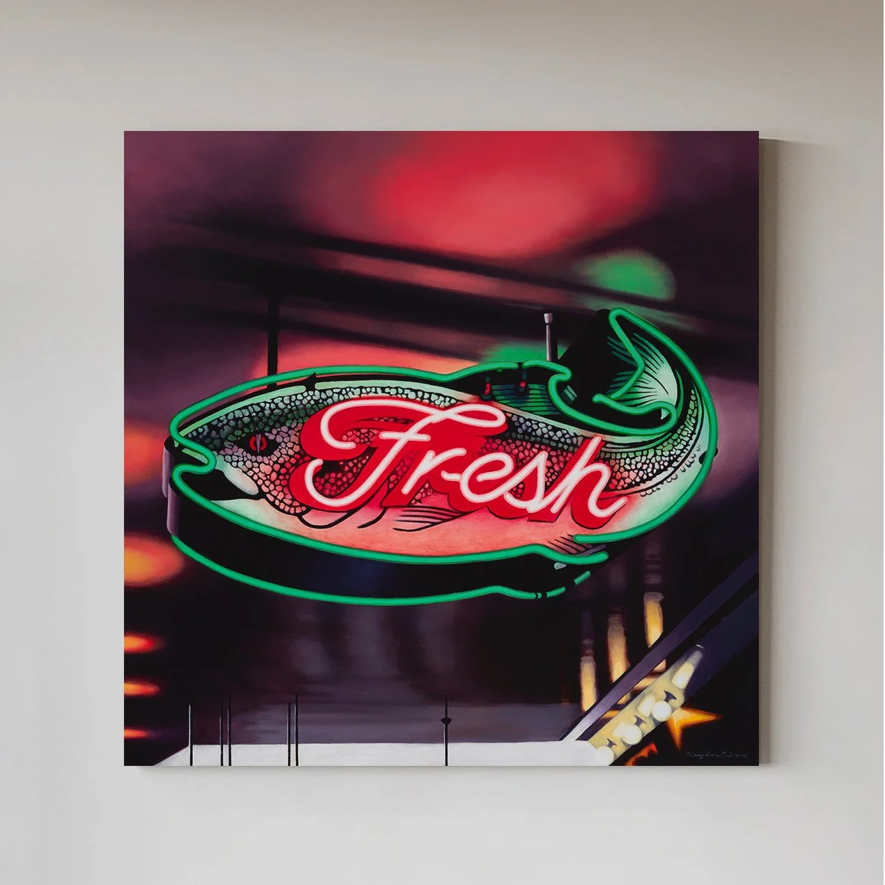 Fresh | Seattle WA | 36 x 36" | Oil on canvas | SOLD