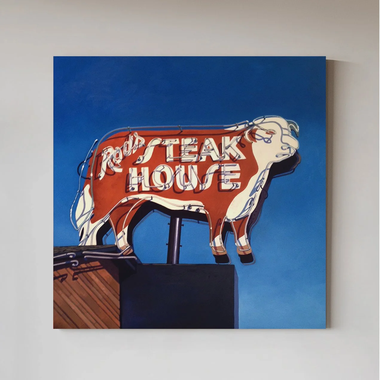 Rod’s Steakhouse | Rt 66 | Williams, AZ | 48 x 48” | oil on canvas