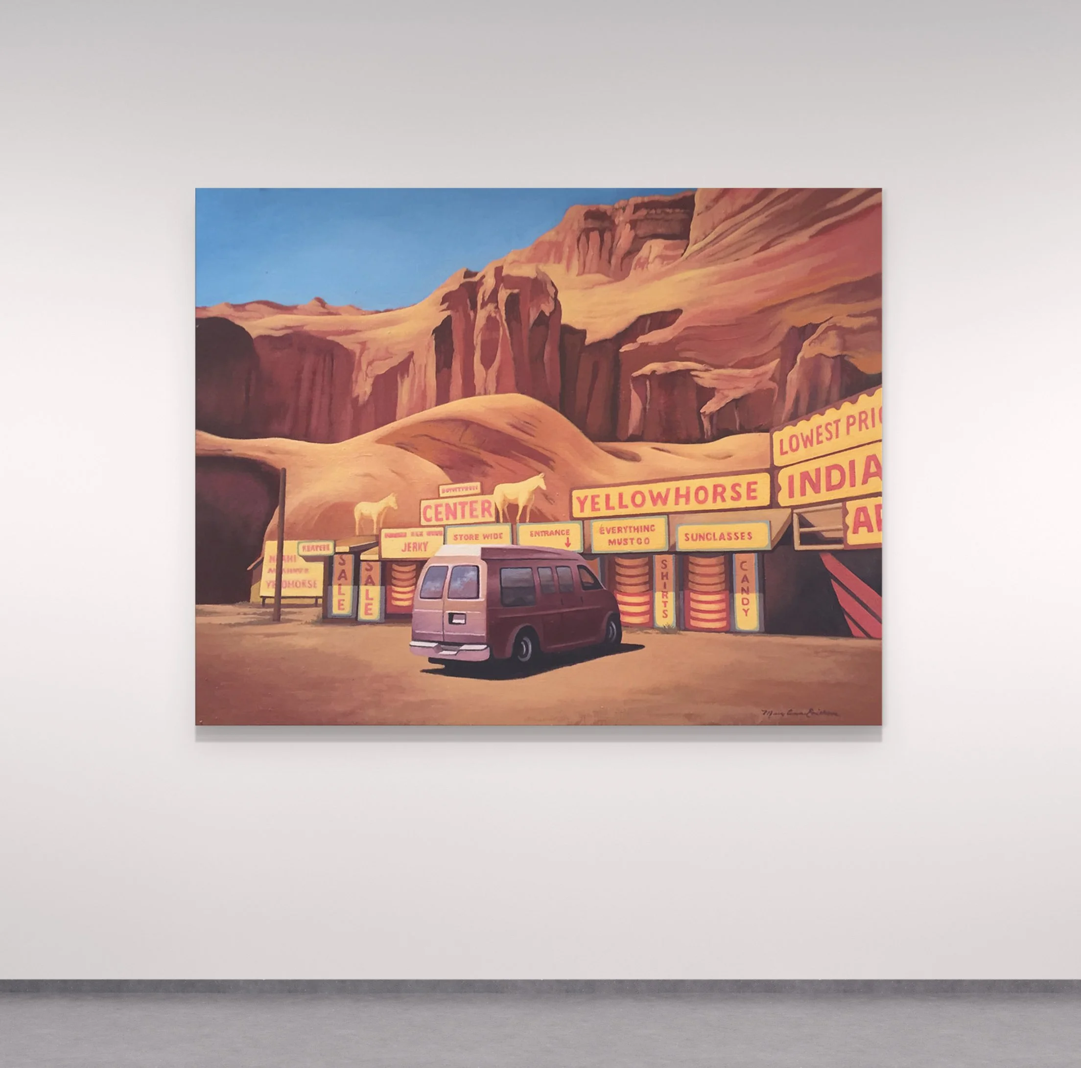Yellowhorse Trading Post | Route 66 | oil on canvas | 22x32”