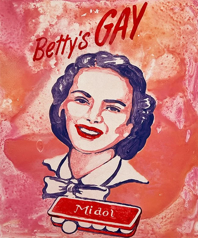 Betty's Gay| monotype | 14x16.75”