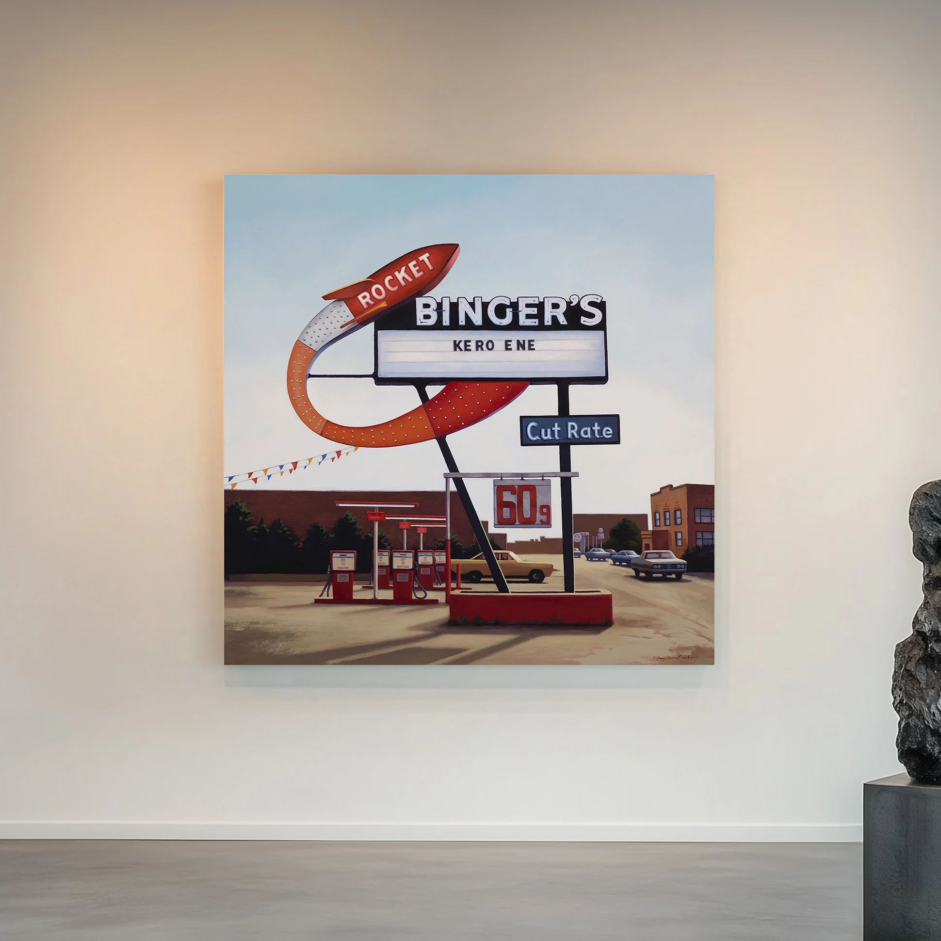 Bingers Rocket Gas | Aberdeen, WA | 40 x 40” | oil on canvas | SOLD