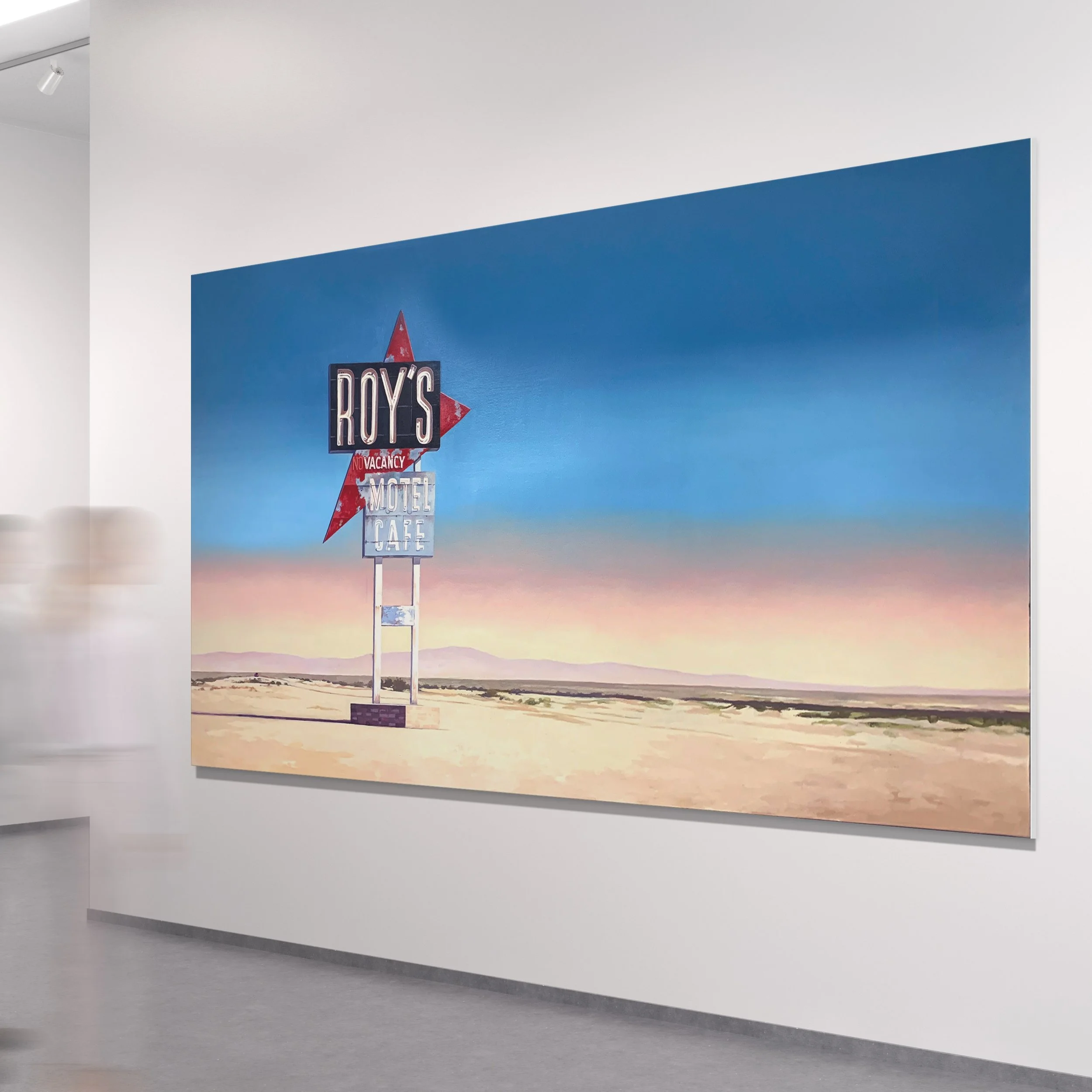 Roys | Rt 66 | Amboy, CA, 76x40” | oil on canvas | SOLD