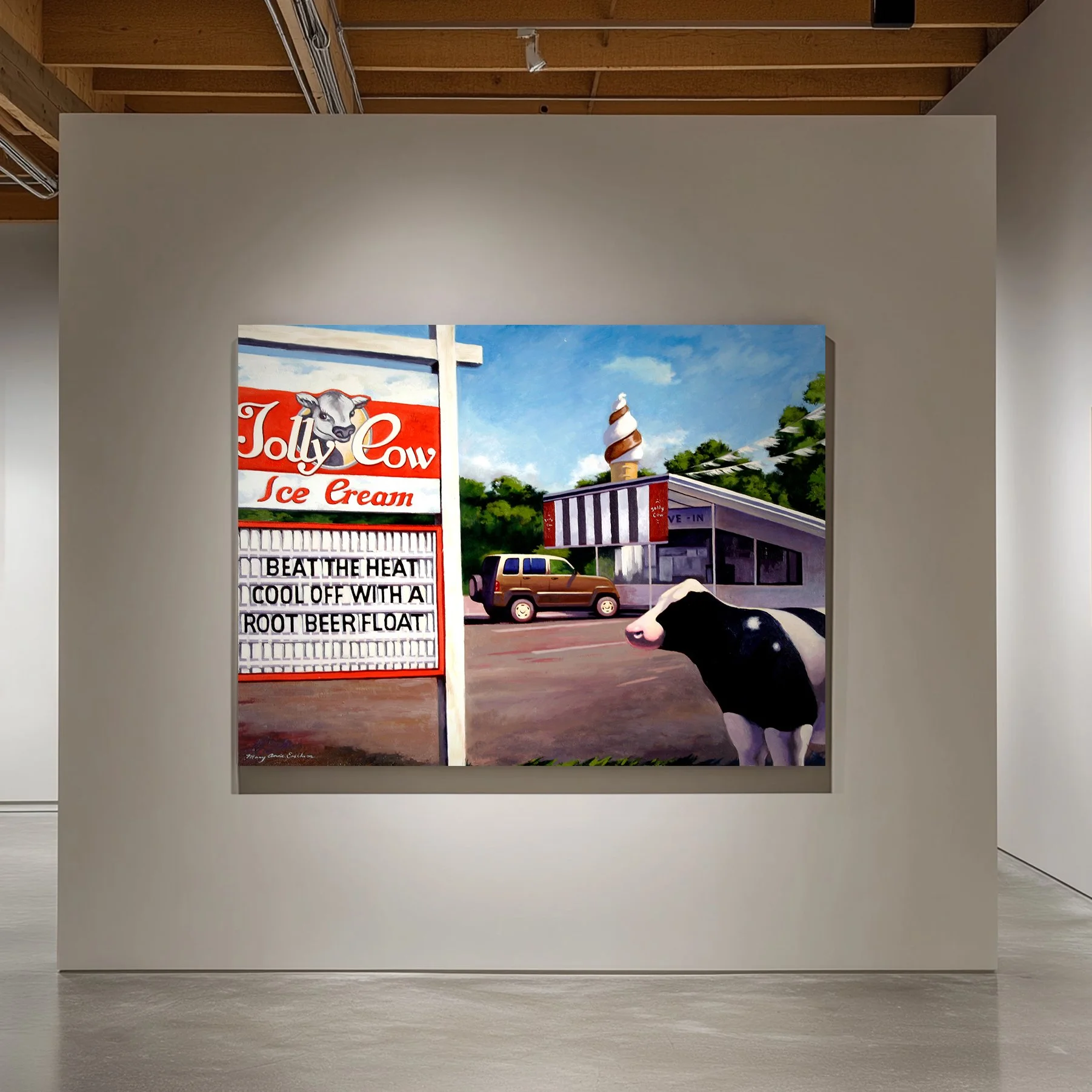 Jolly Cow | Kingston, NY | 36 x 48” | oil on canvas