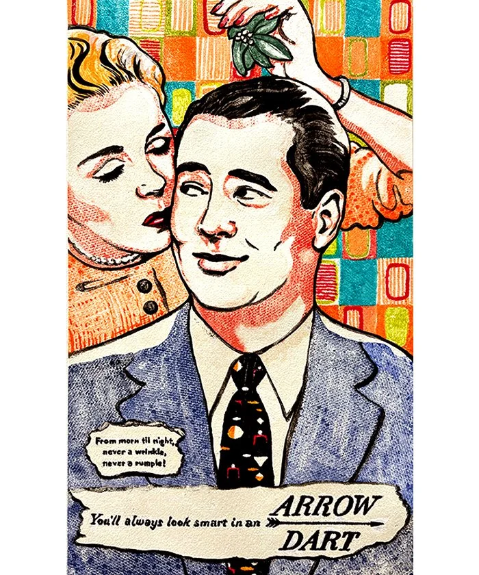 Arrow Dart | monotype | 9.5x16.5” 
