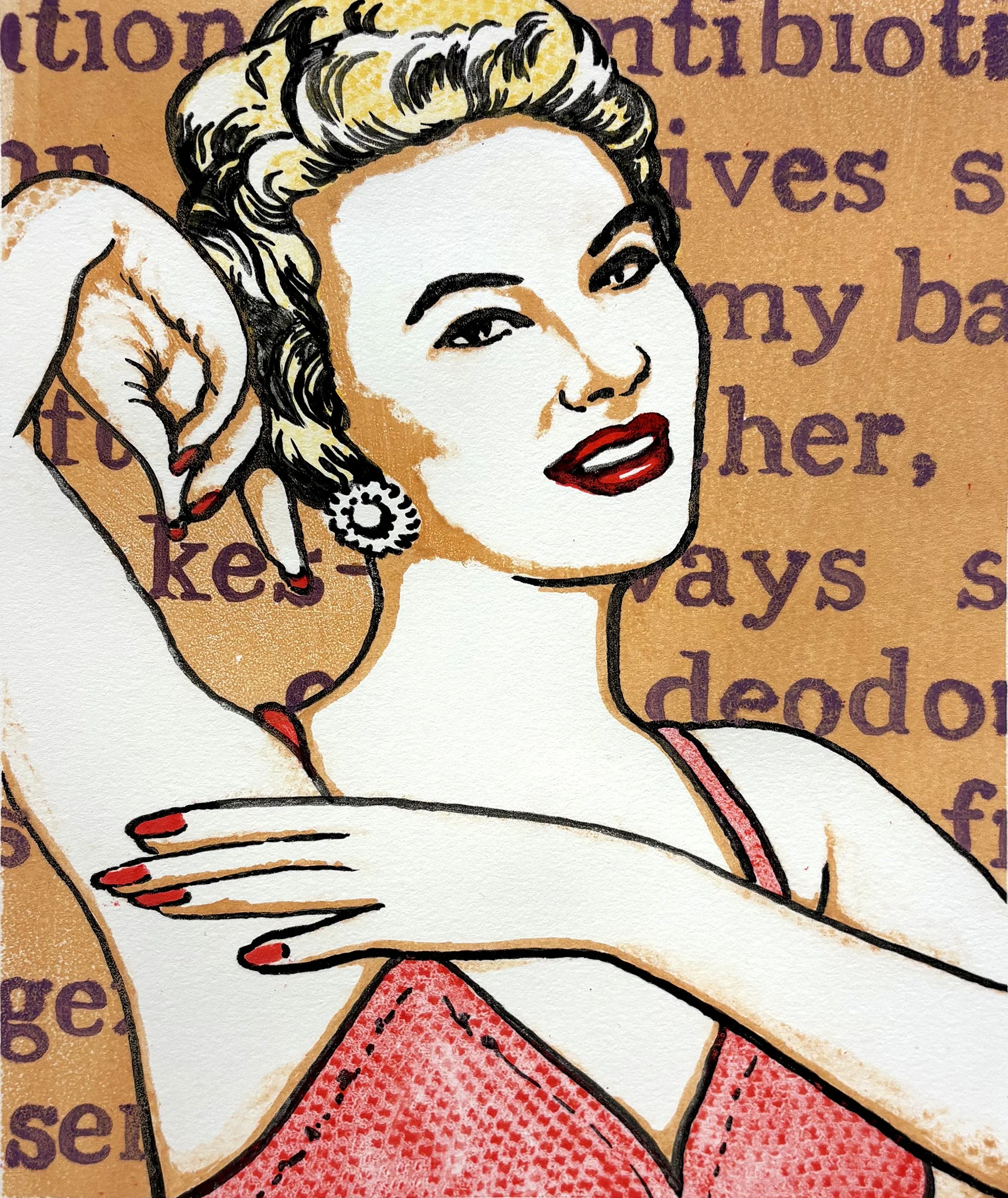 Shaving Satisfaction | monotype | 8x10”