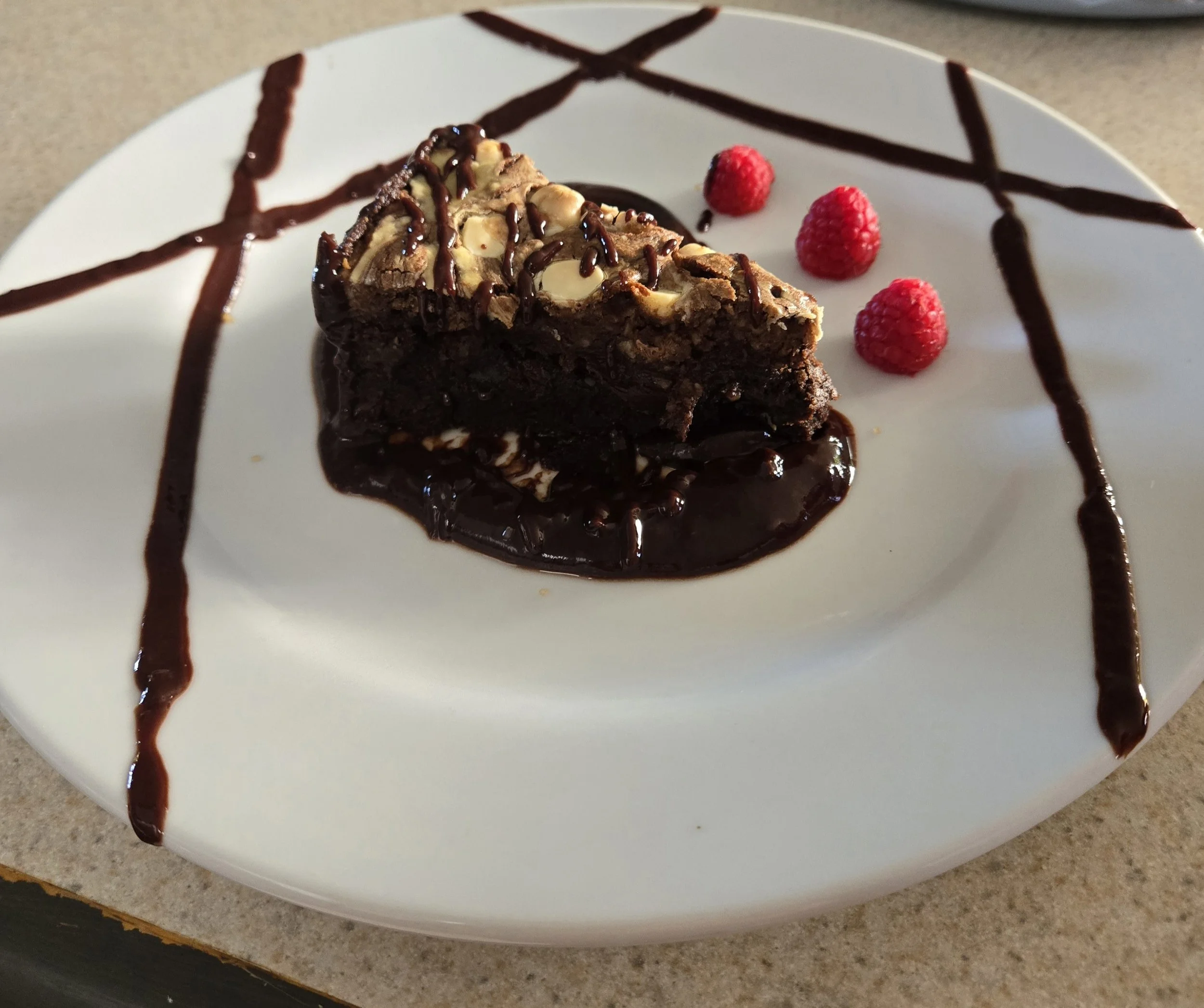 Fudge Cream Cheese Swirl 9 inch