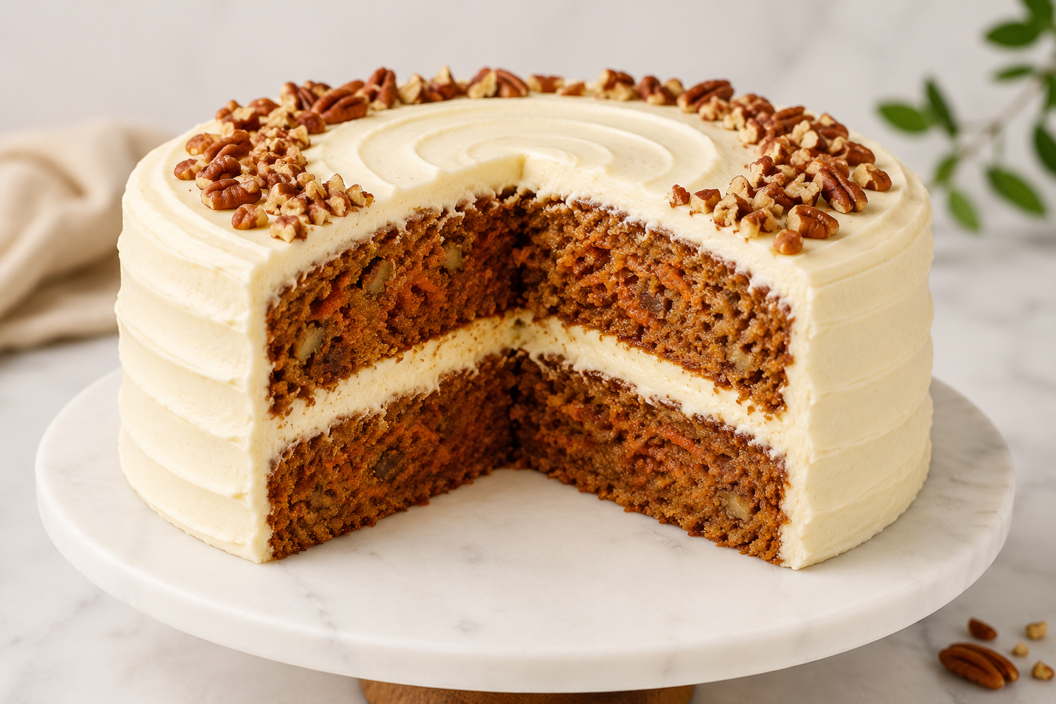 Classic Carrot Cake with Cream Cheese Frosting - 8-Inch • Two-Layer Cake