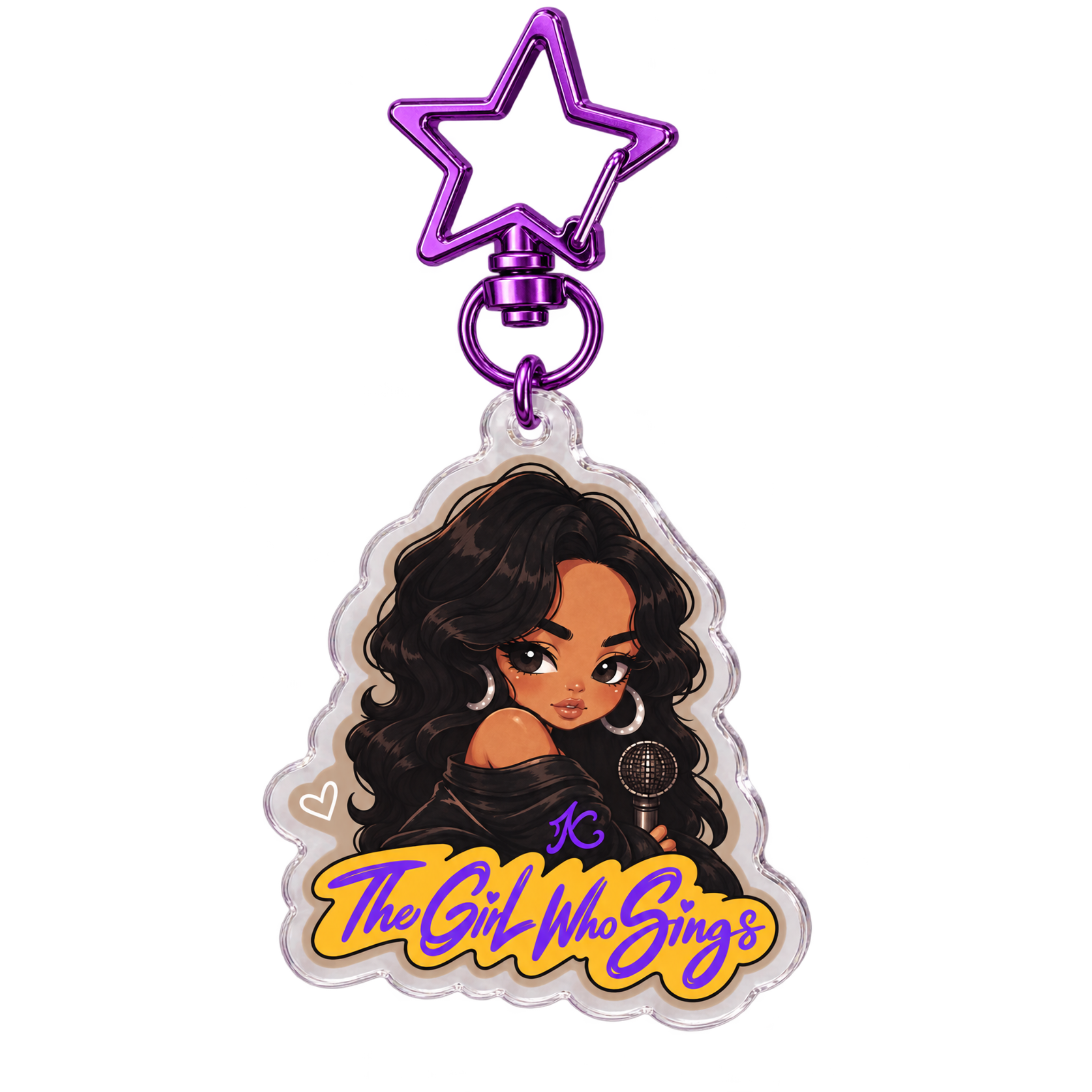 The Girl Who Sings ( KeyChain )