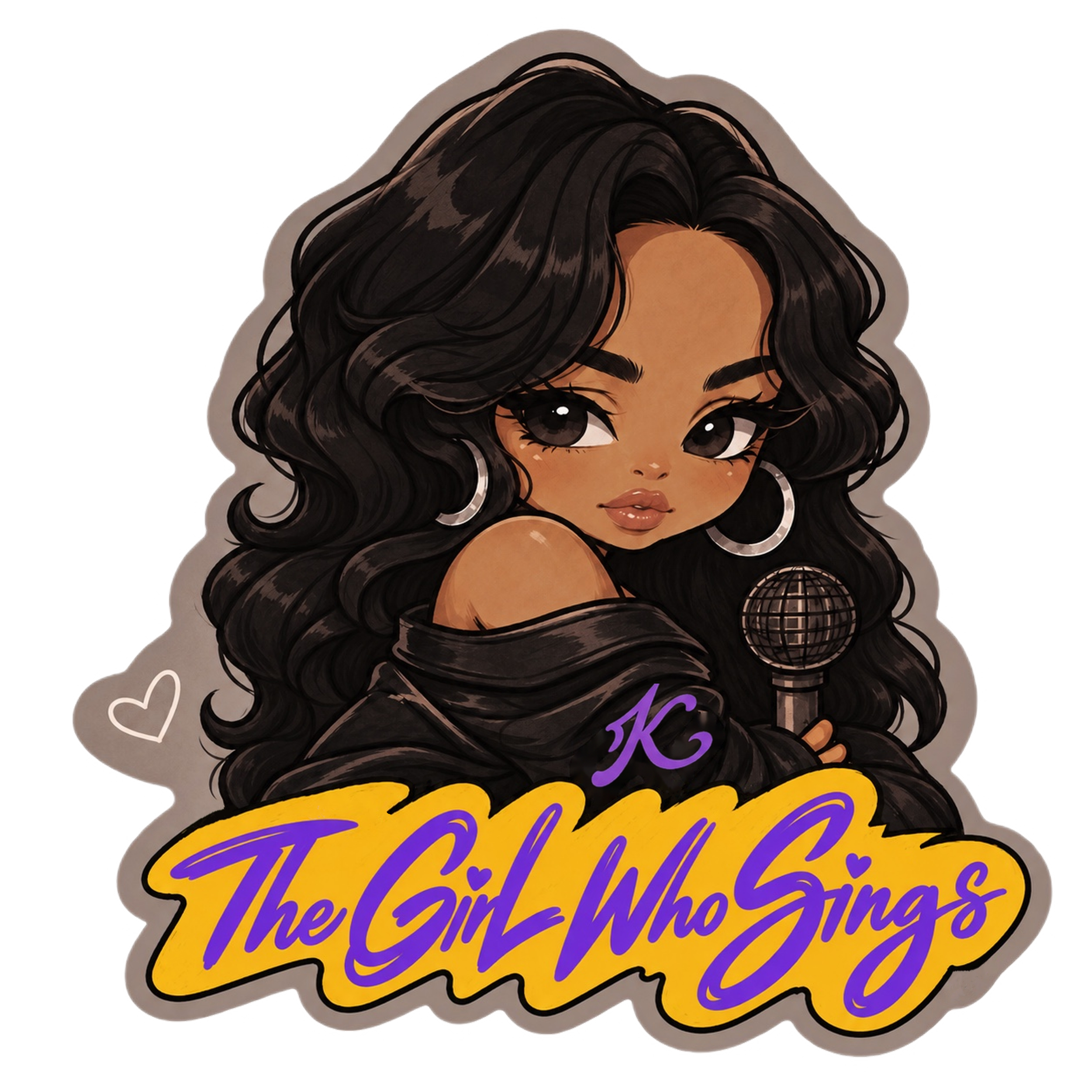 The Girl who Sings - Avatar Sticker