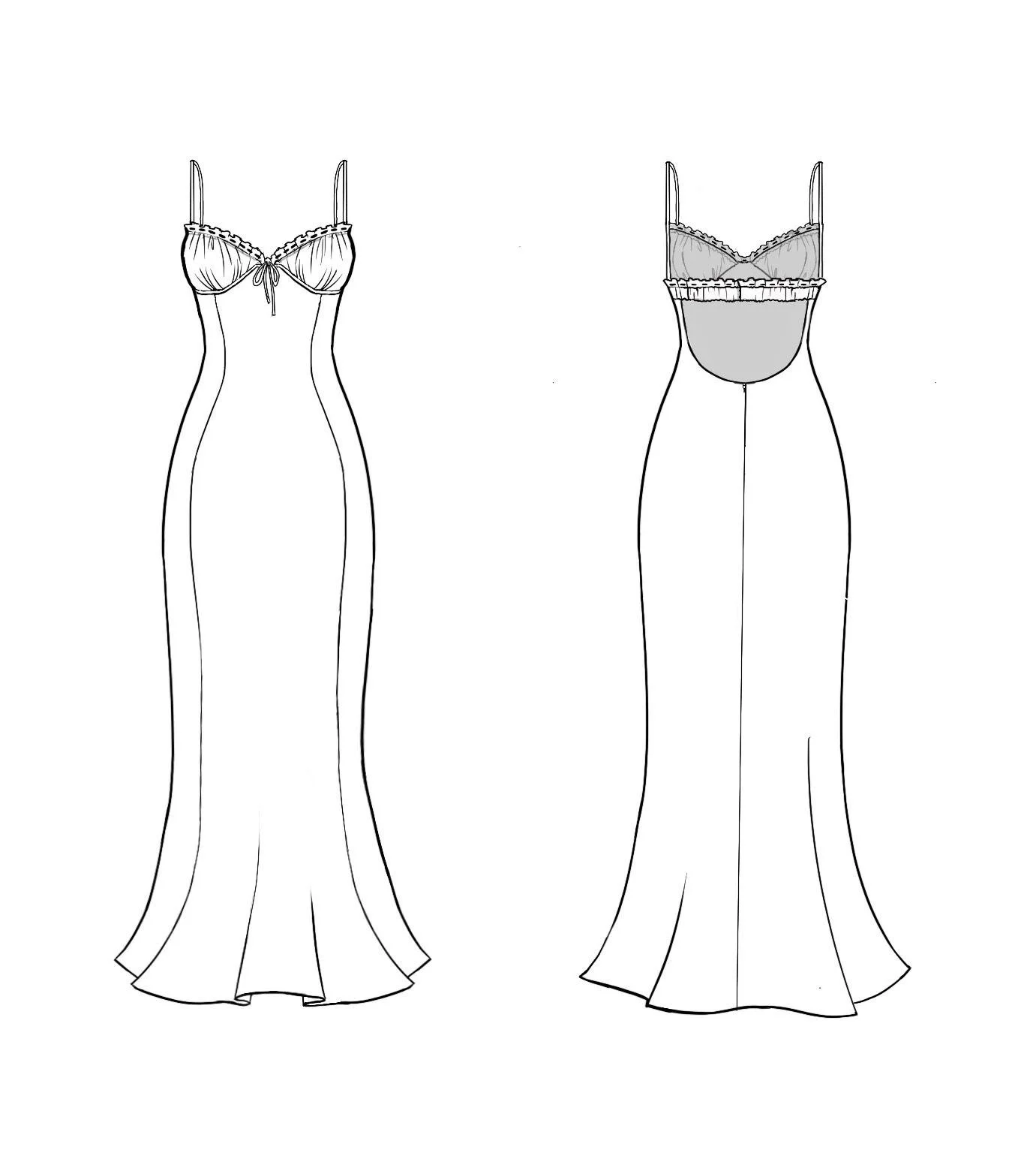 Procreate Ruched dress