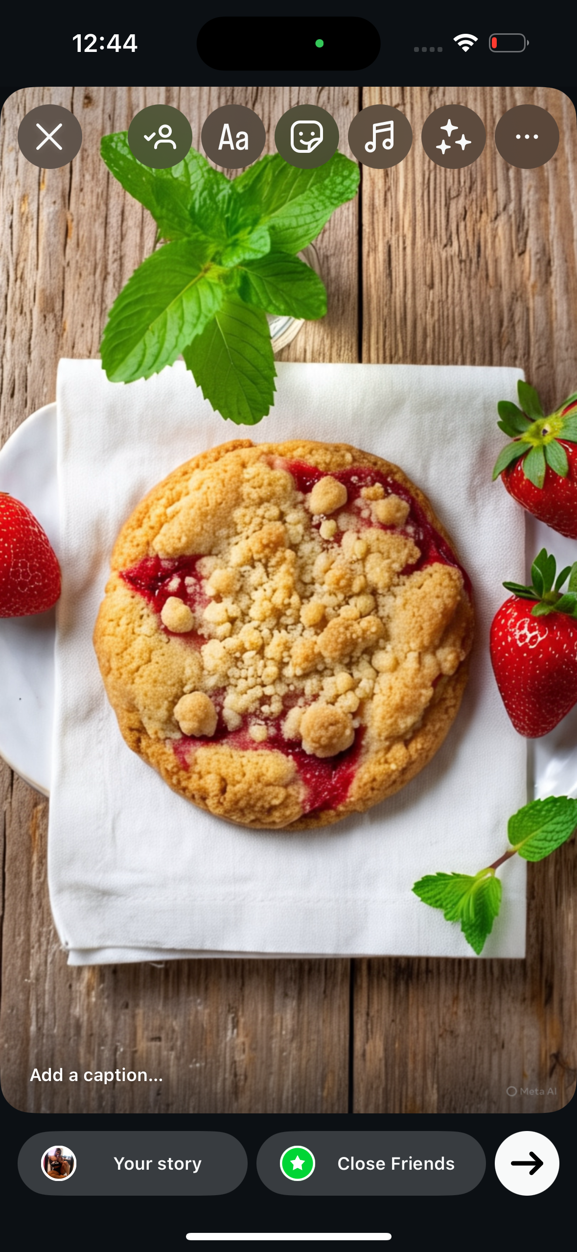 Strawberry Crumble