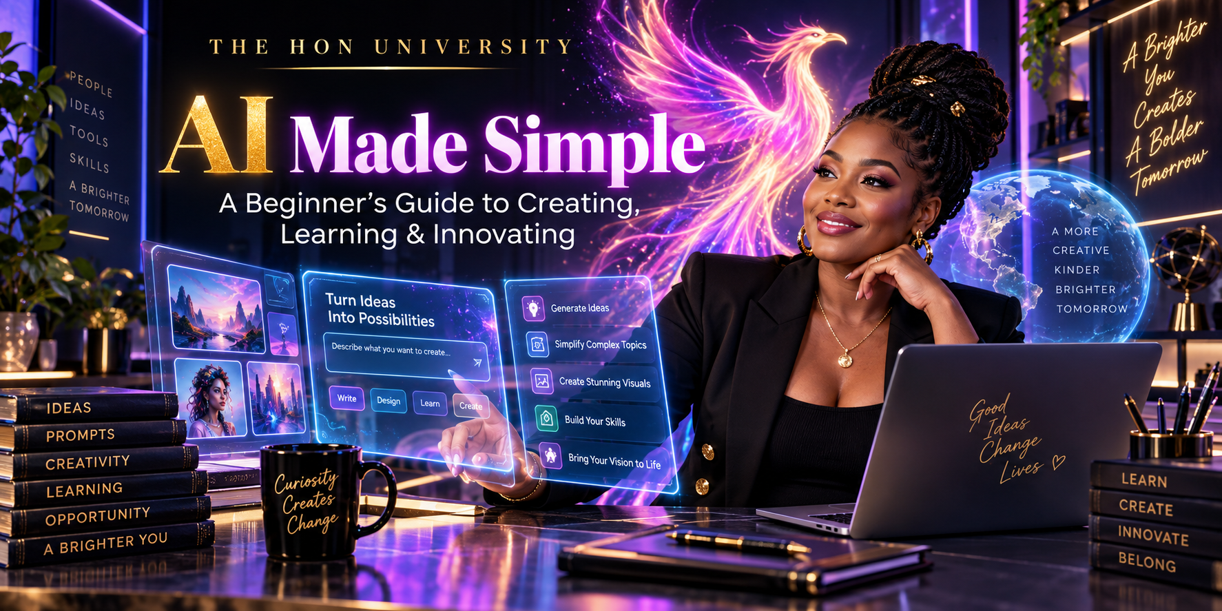 AI Made Simple: A Beginner’s Guide to Creating, Learning, and Innovating
