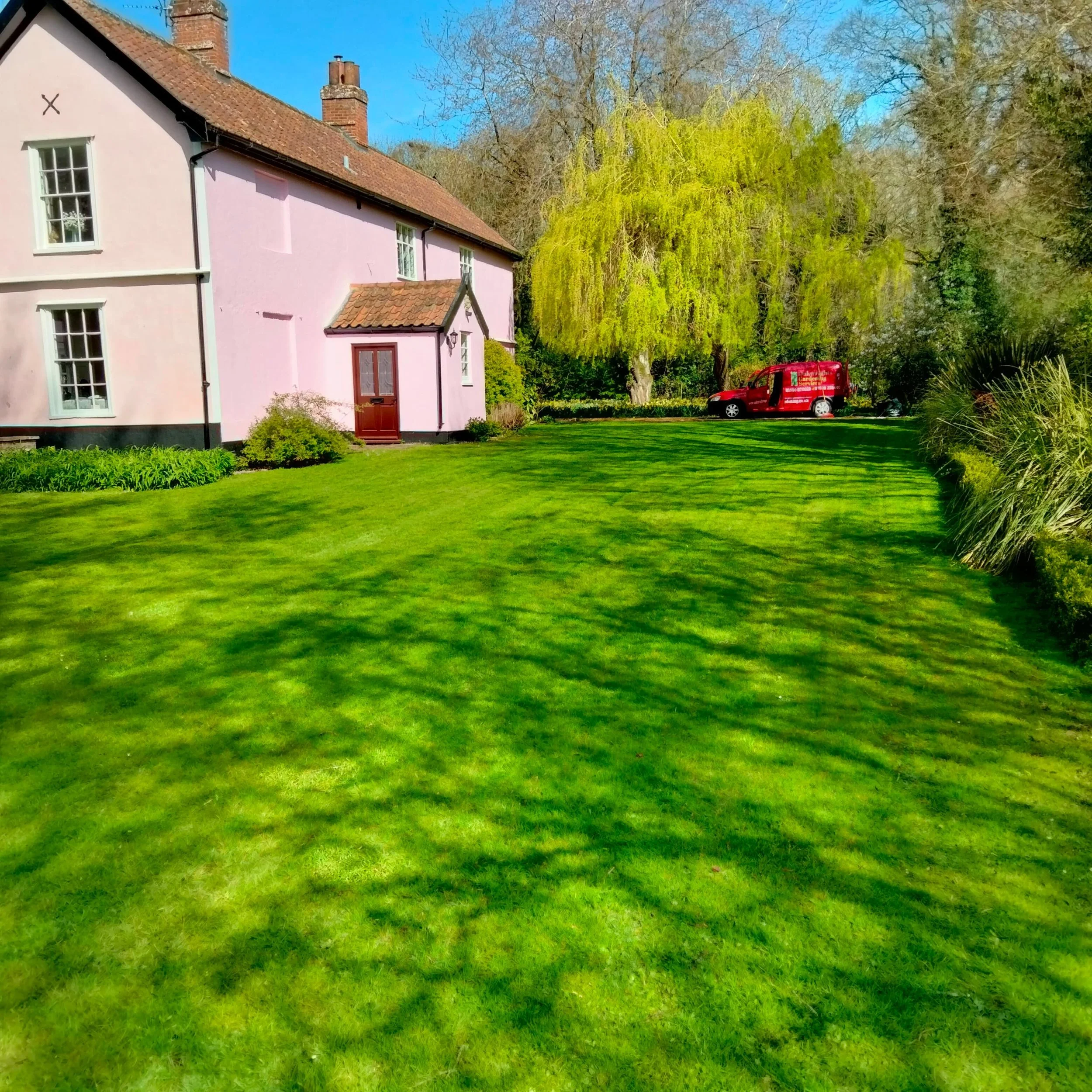 Lawn mown and maintained