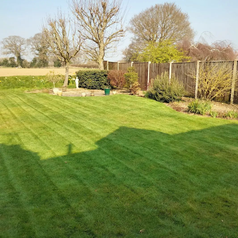 Lawn mown and maintained