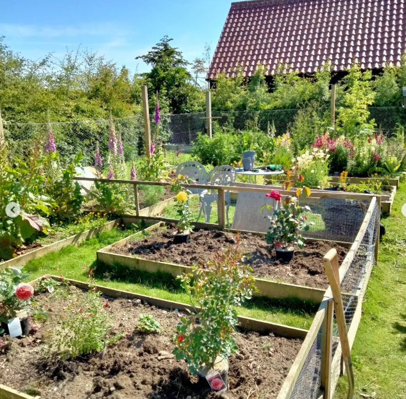 Herb & flower garden planted and maintained