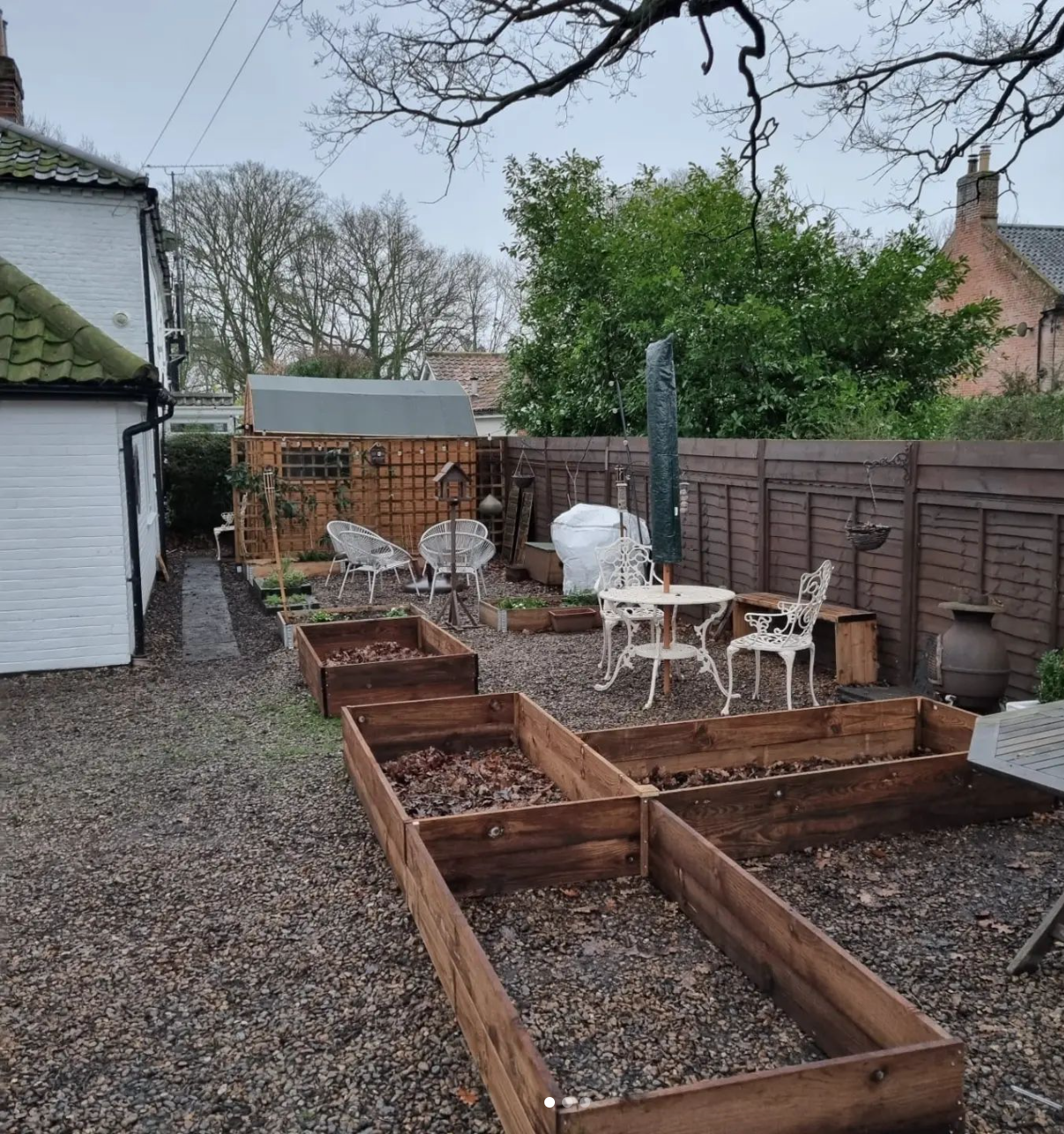 Raised beds contructed
