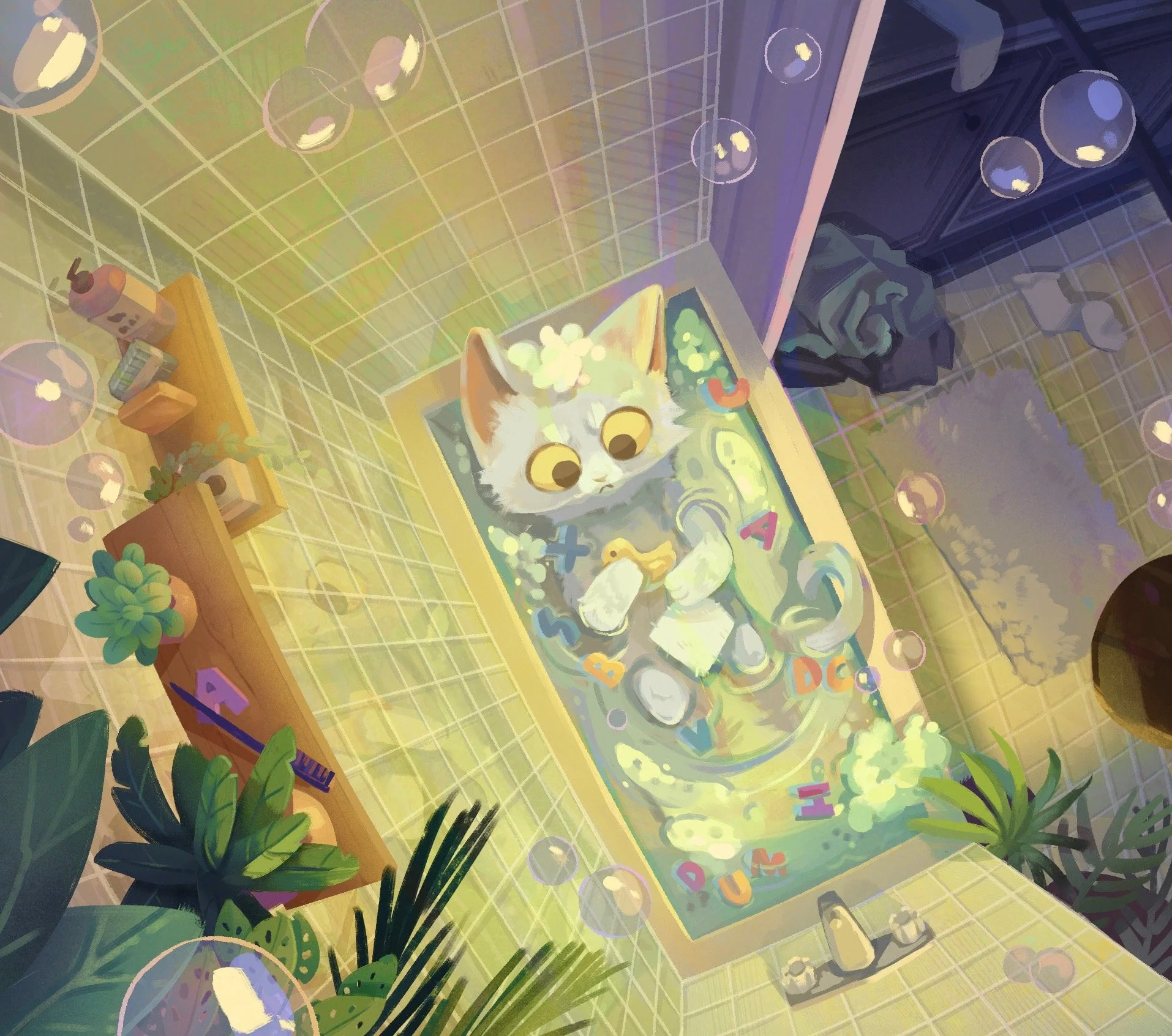 Kitty cat bathtime .jpeg