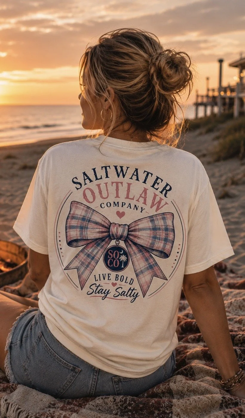 Saltwater Outlaw Company Pink Bow