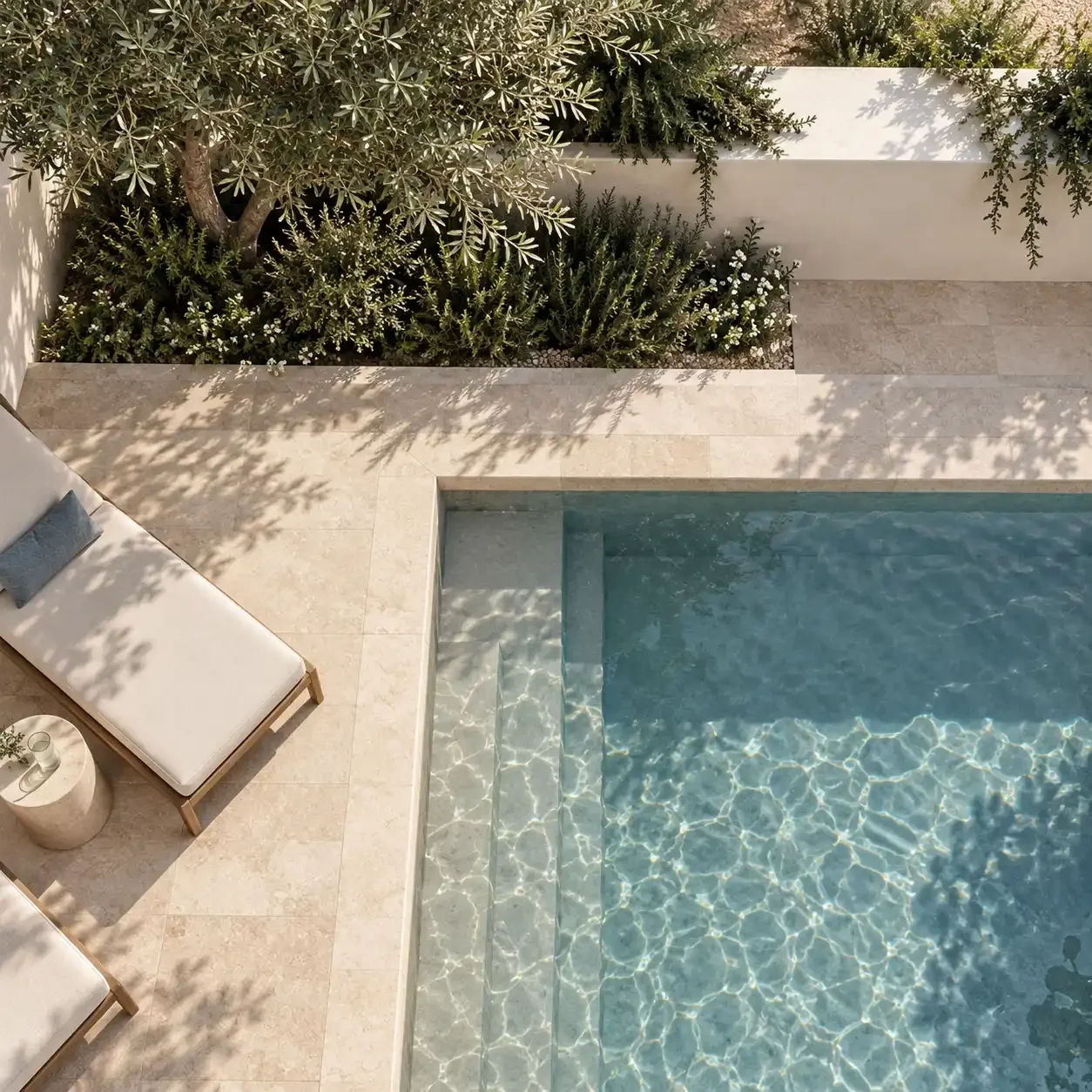 Jardin de villa rénové et aménagé à Casablanca, quartier Californie