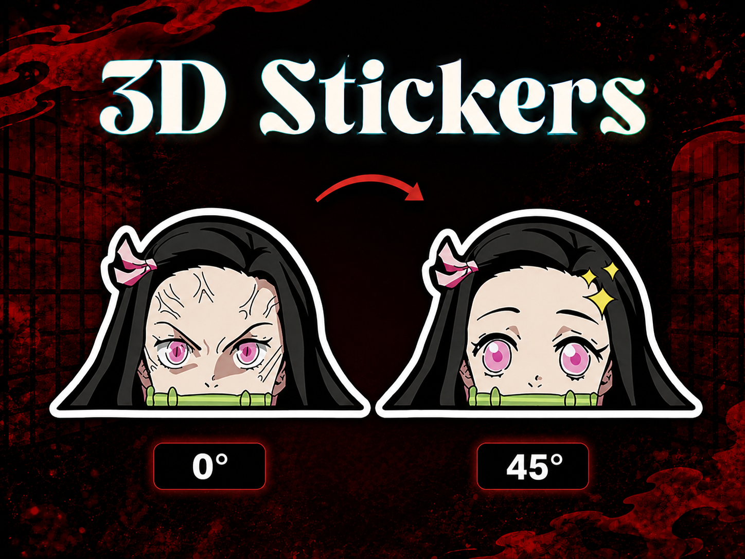 Demon Slayer - Nezuko 3D Stickers