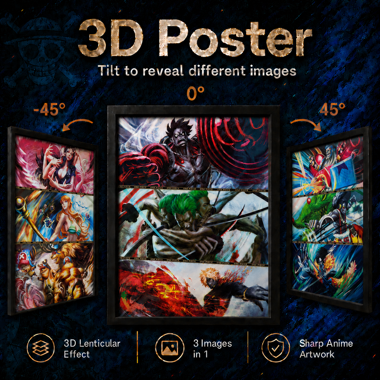 One Piece 3D Poster