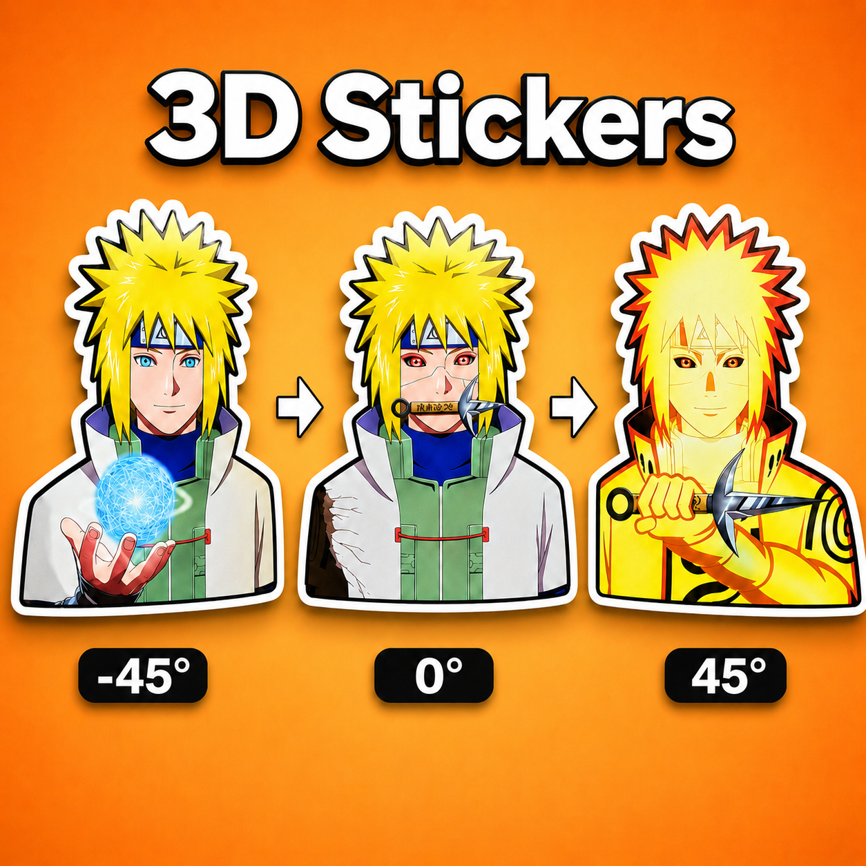Naruto - Minato 3D Stickers